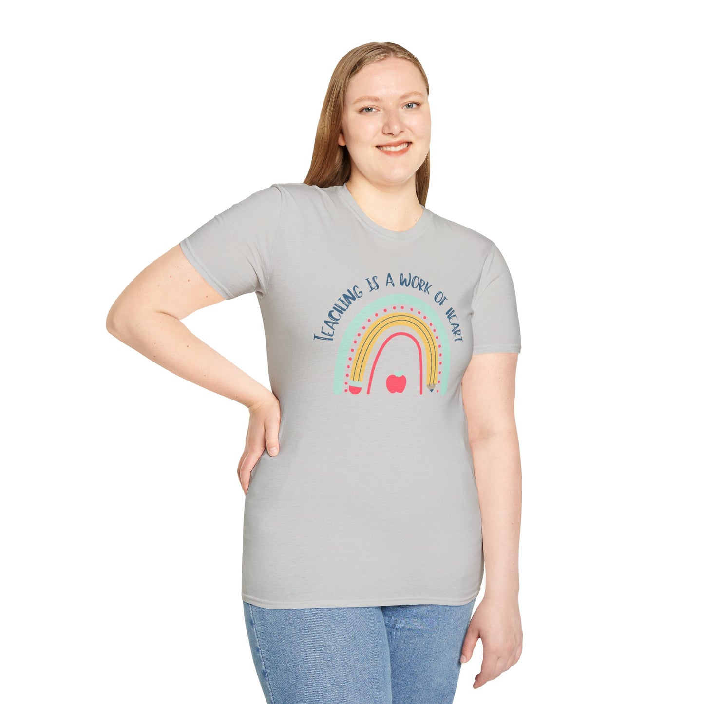Teaching is a Work of Heart Unisex T-Shirt - Perfect Gift for Educators