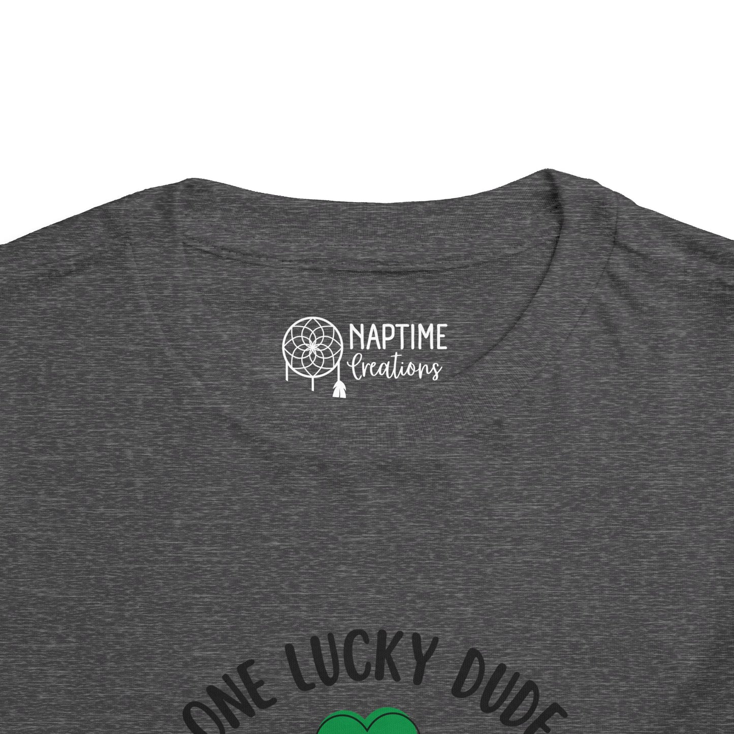Toddler Short Sleeve Tee - One Lucky Dude Shamrock Shirt