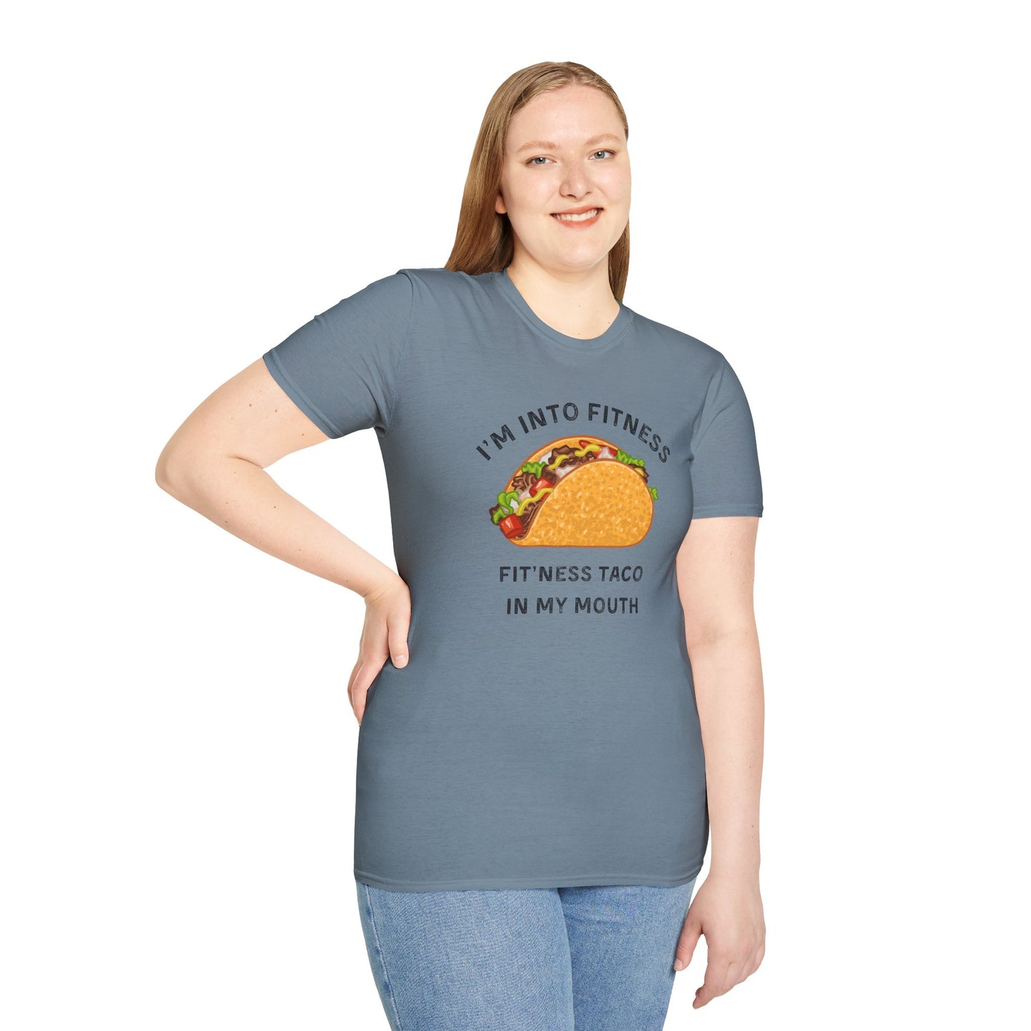 Funny Taco Fitness Unisex T-Shirt - Perfect for Foodies and Gym Enthusiasts