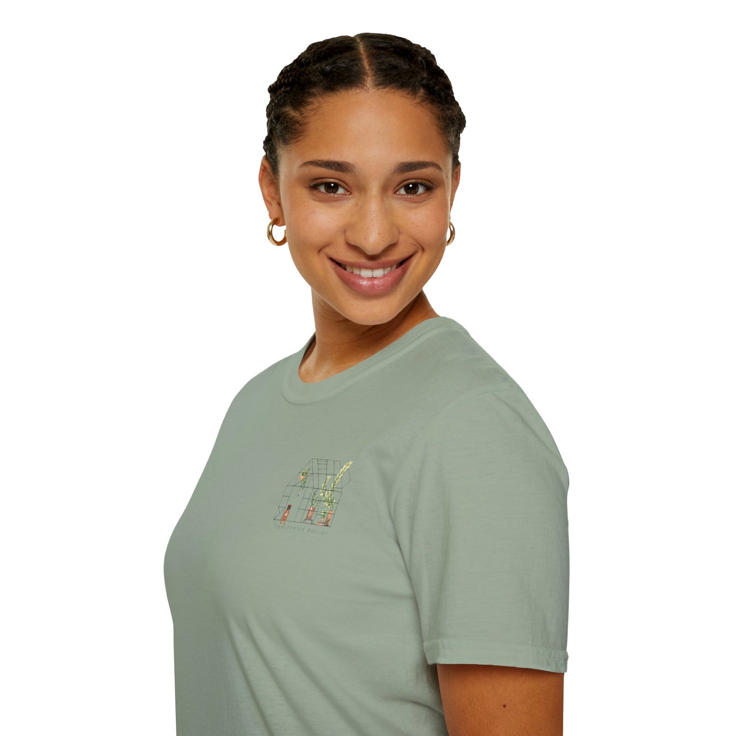 Squirrelly Foliage Botanically Broke T-Shirt