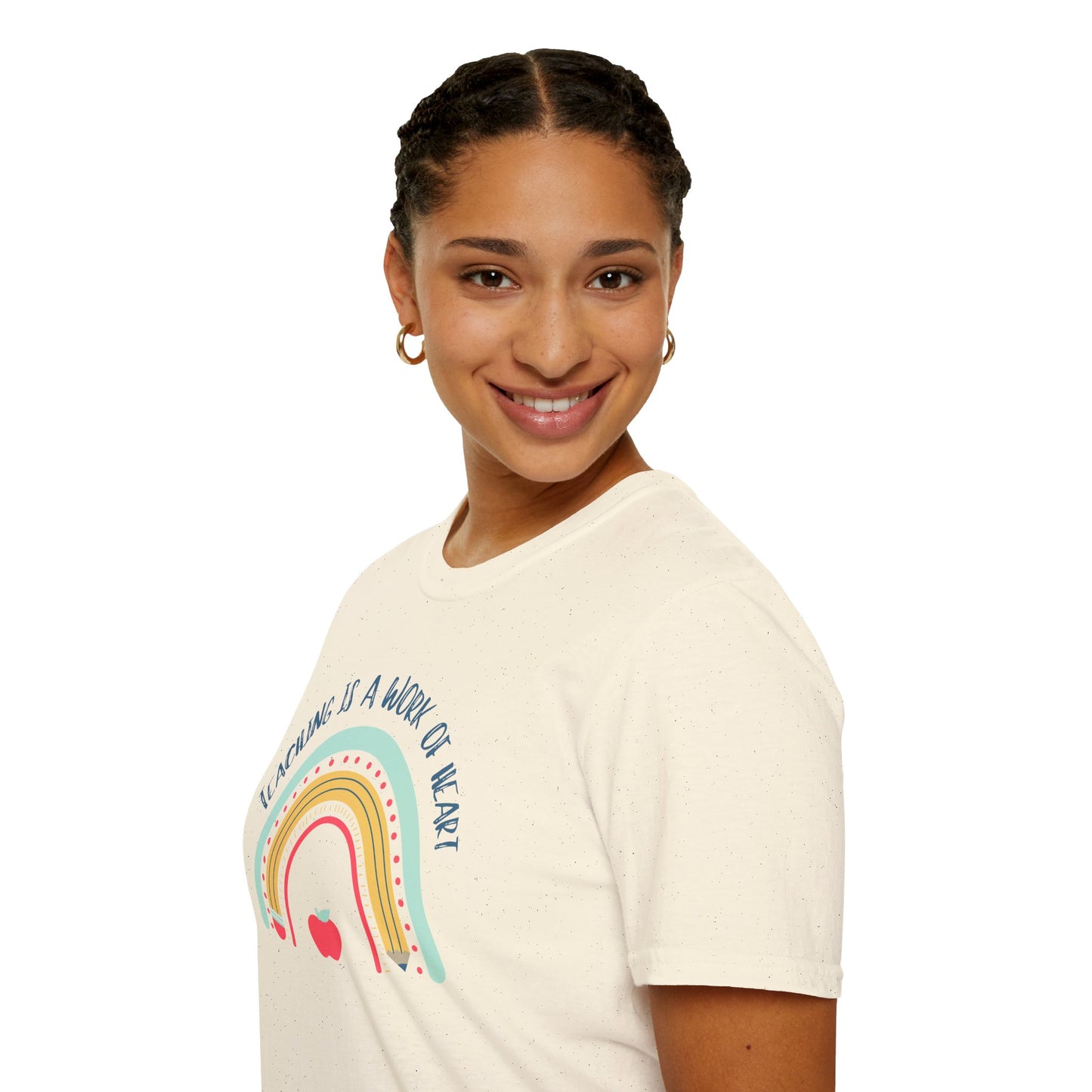 Teaching is a Work of Heart Unisex T-Shirt - Perfect Gift for Educators