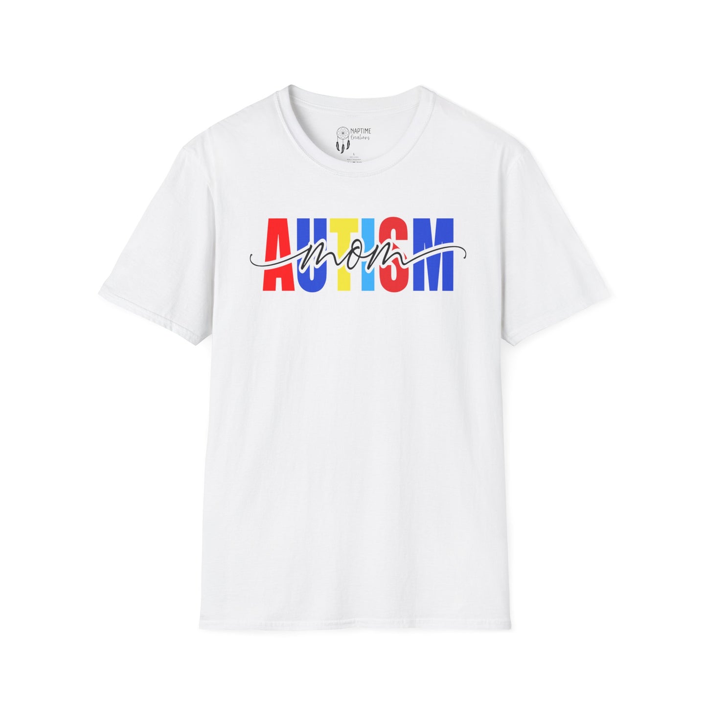 Autism Mom Unisex Softstyle T-Shirt - Support & Celebrate Awareness