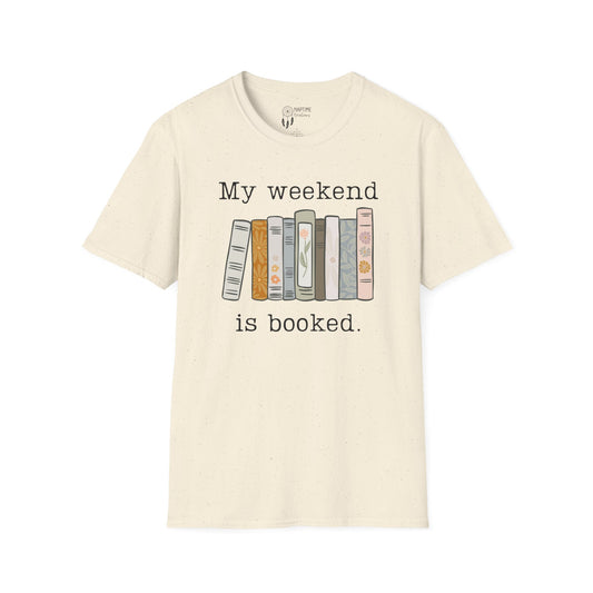 My Weekend is Booked Unisex Softstyle T-Shirt - Perfect for Book Lovers