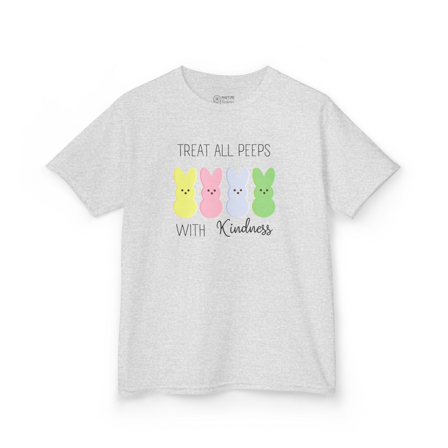 Kids Tee - Treat All Peeps with Kindness - Spring & Easter Shirt