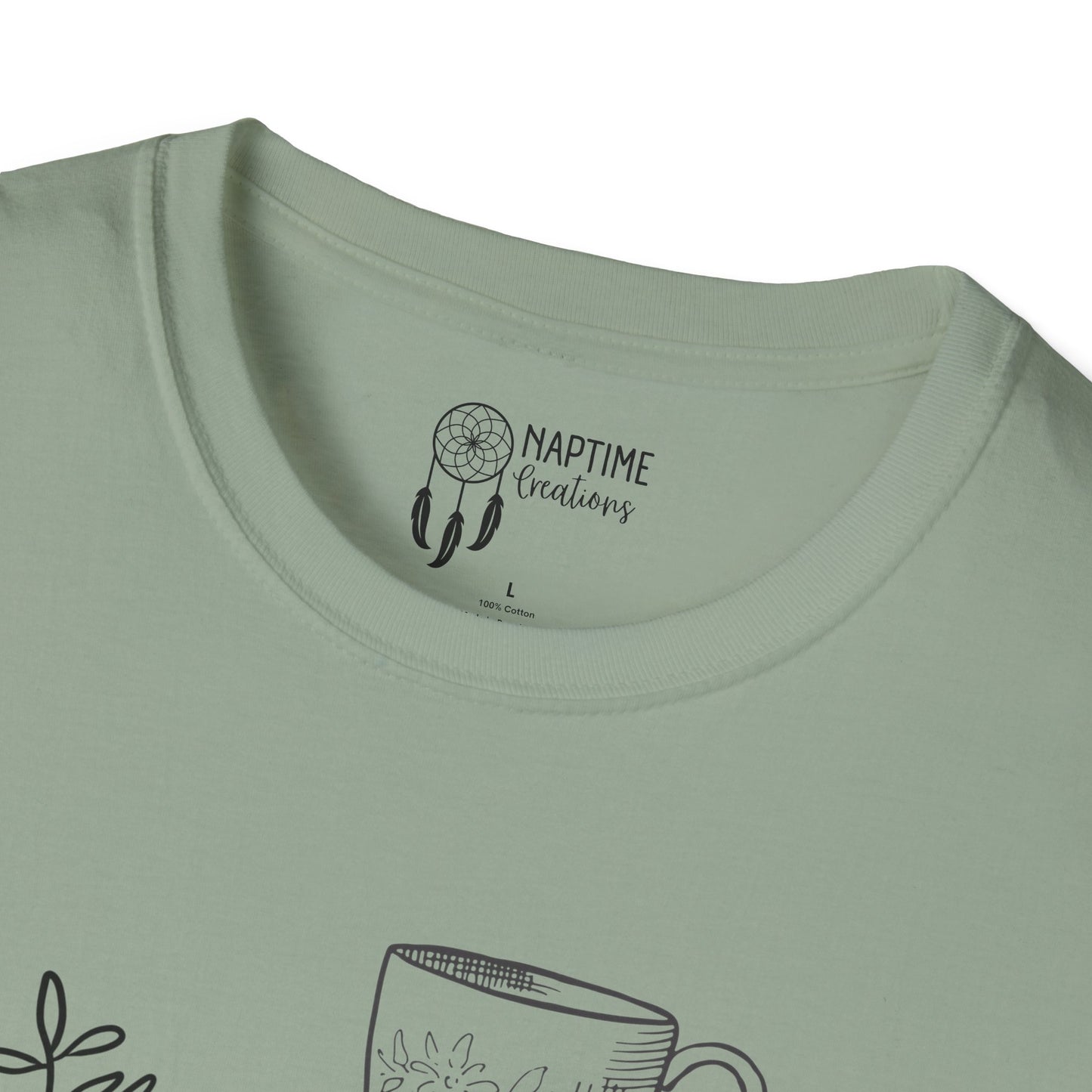 Book Lover's Unisex Softstyle T-Shirt - Cozy Reads Design
