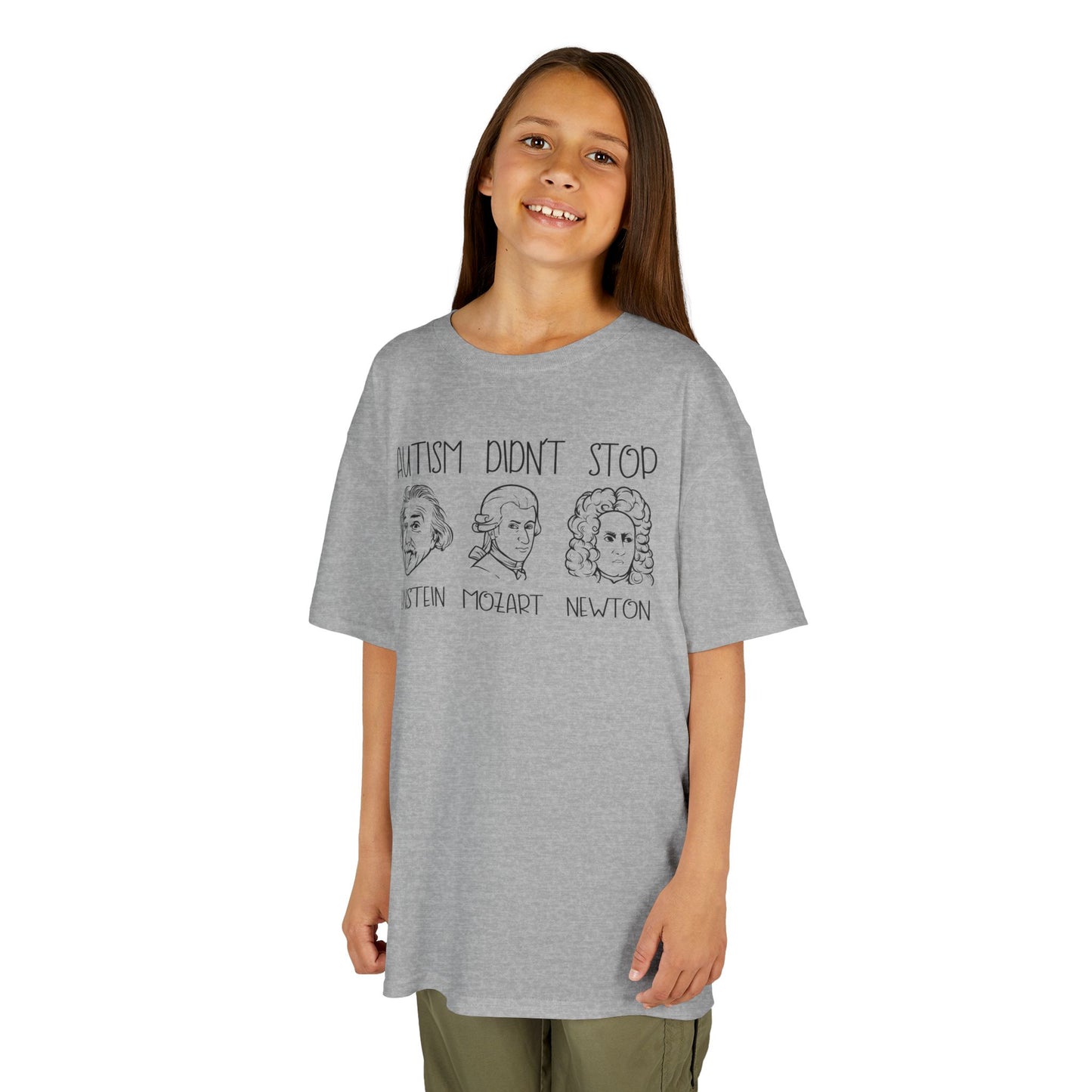Kids Autism Awareness Tee - 'Autism Didn't Stop' Inspirational Shirt