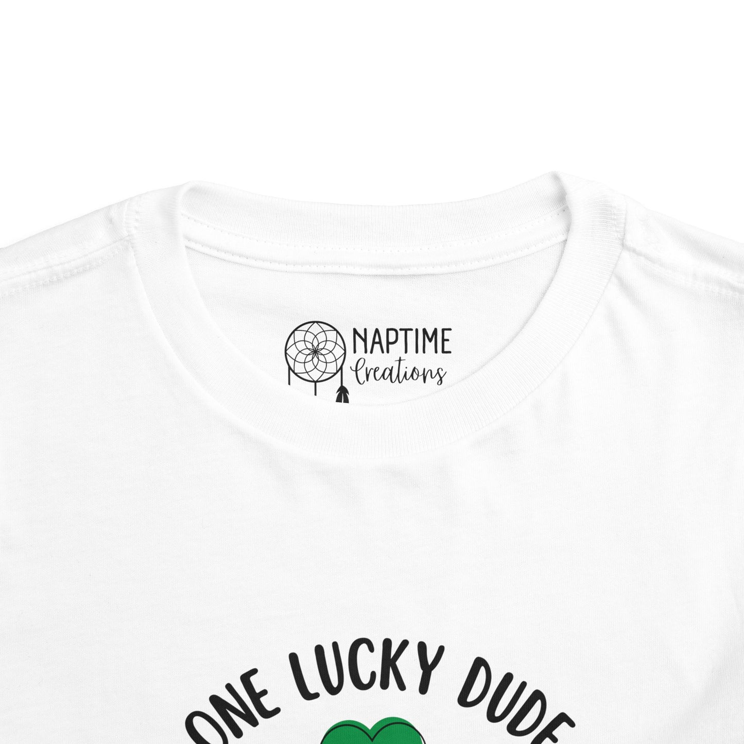 Toddler Short Sleeve Tee - One Lucky Dude Shamrock Shirt