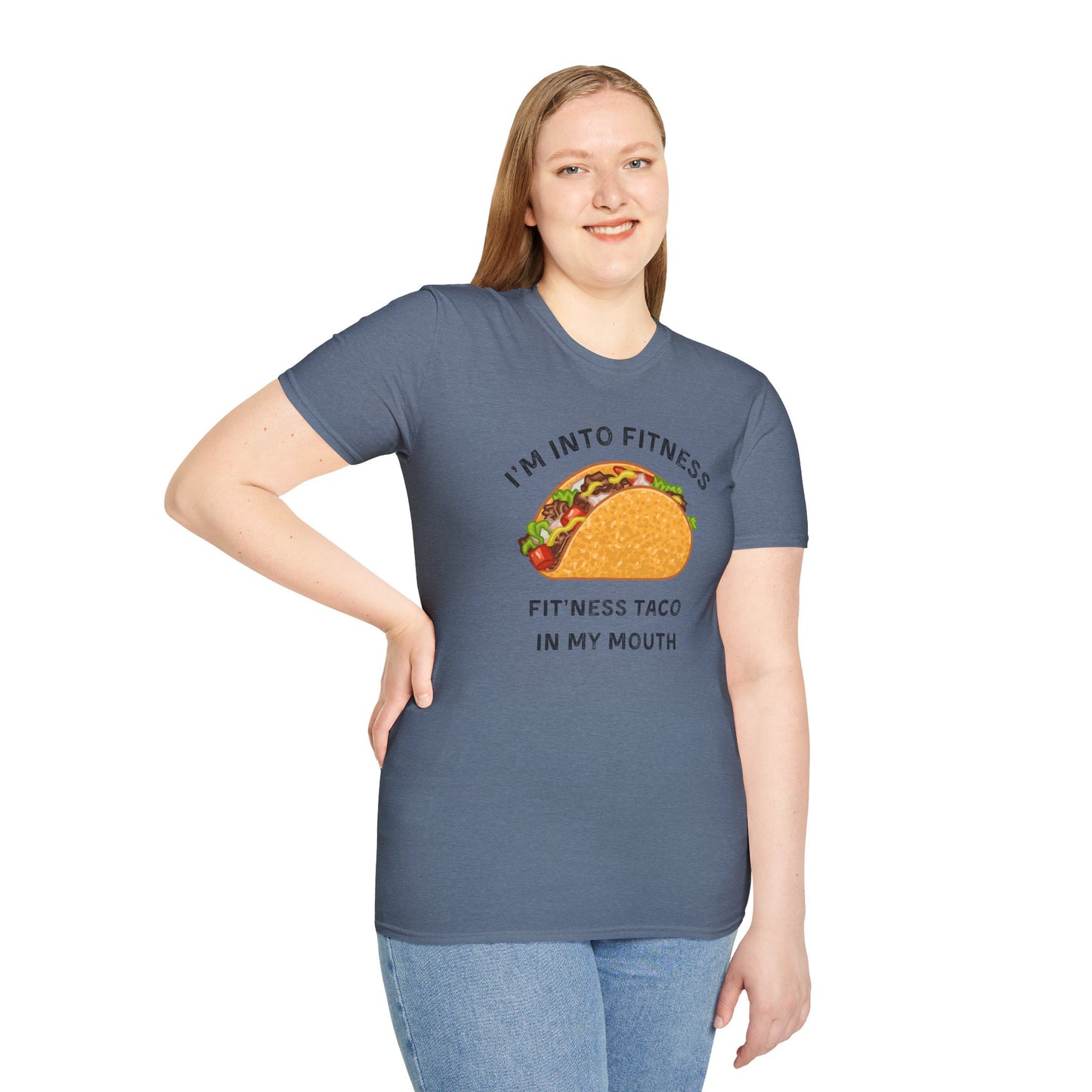 Funny Taco Fitness Unisex T-Shirt - Perfect for Foodies and Gym Enthusiasts