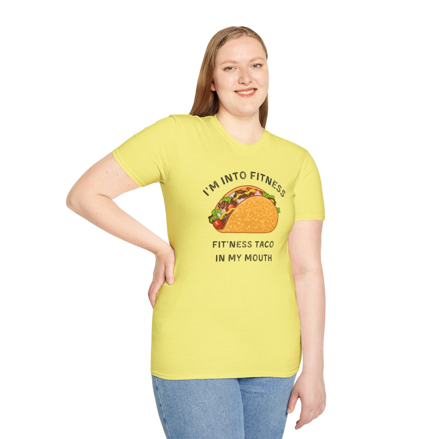 Funny Taco Fitness Unisex T-Shirt - Perfect for Foodies and Gym Enthusiasts