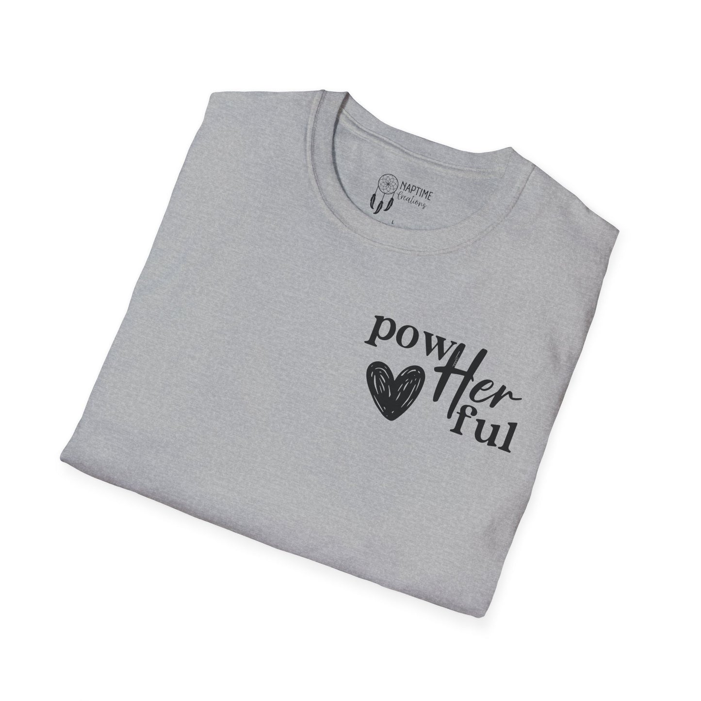 Empowering Unisex T-Shirt - "powHERful" & Inspirational Quote