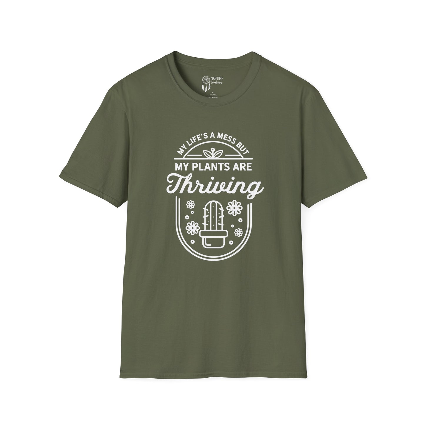 My Plants Are Thriving Unisex Softstyle T-Shirt – Plant Lover