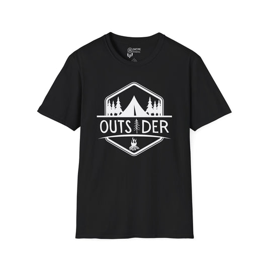 Unisex Softstyle T-Shirt - 'OUTSIDER' Camping Adventure Tee