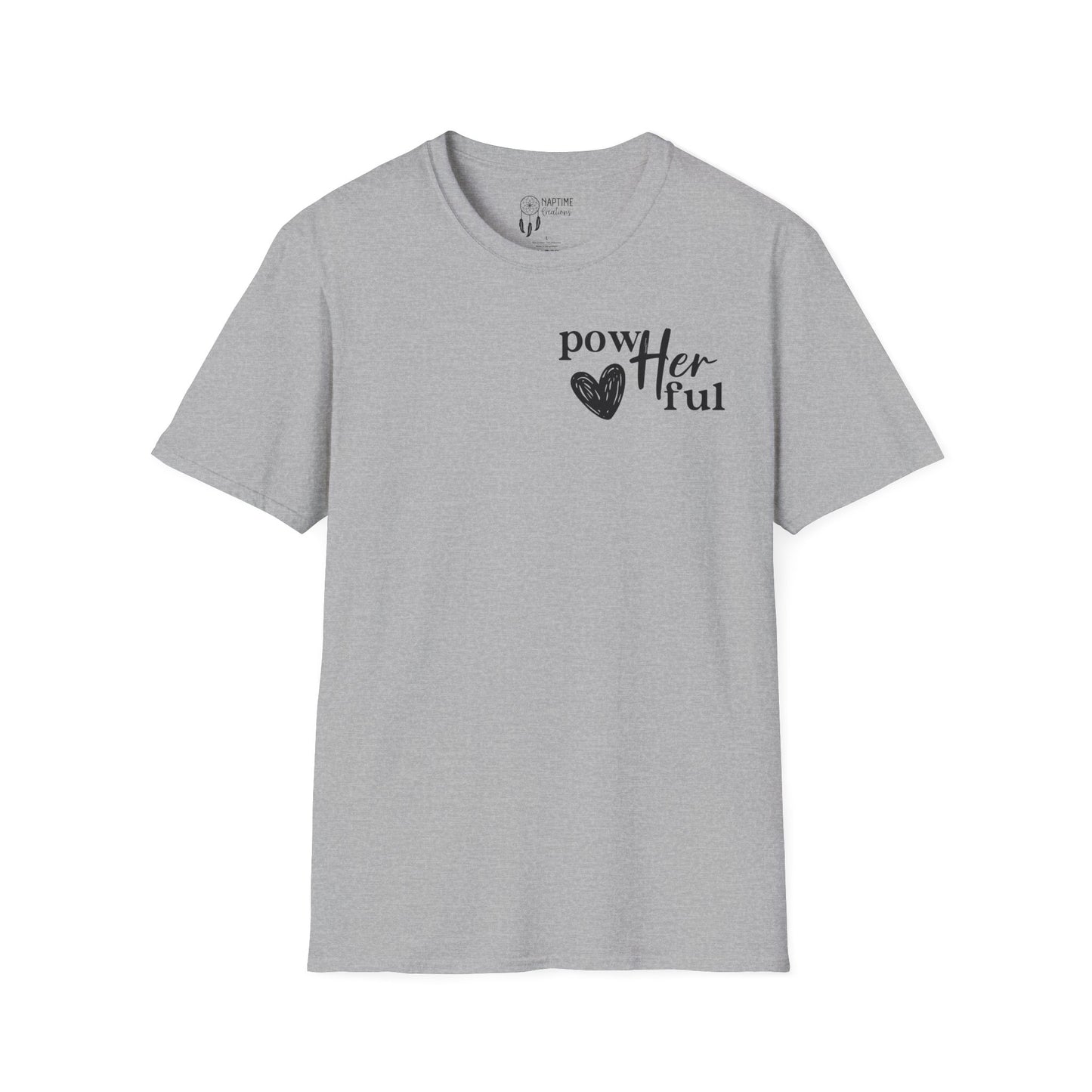 Empowering Unisex T-Shirt - "powHERful" & Inspirational Quote