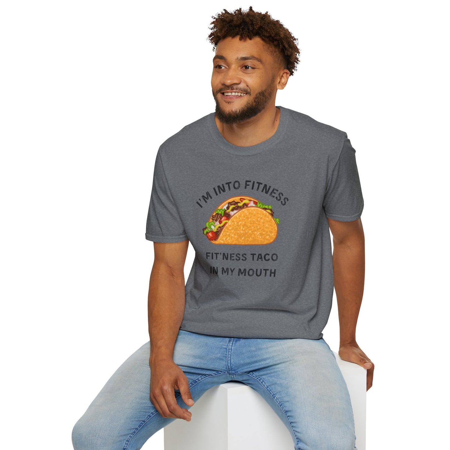 Funny Taco Fitness Unisex T-Shirt - Perfect for Foodies and Gym Enthusiasts