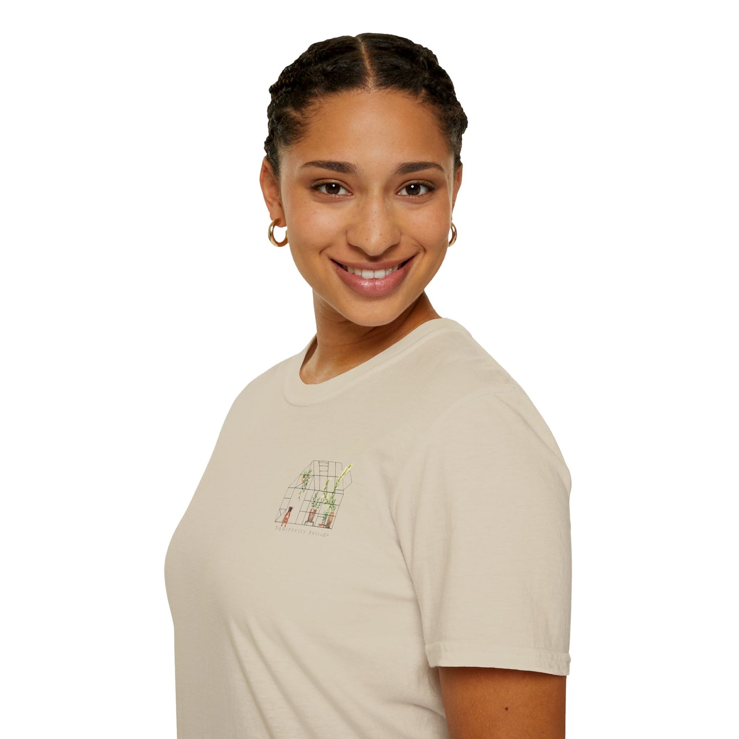 Squirrelly Foliage Botanically Broke T-Shirt