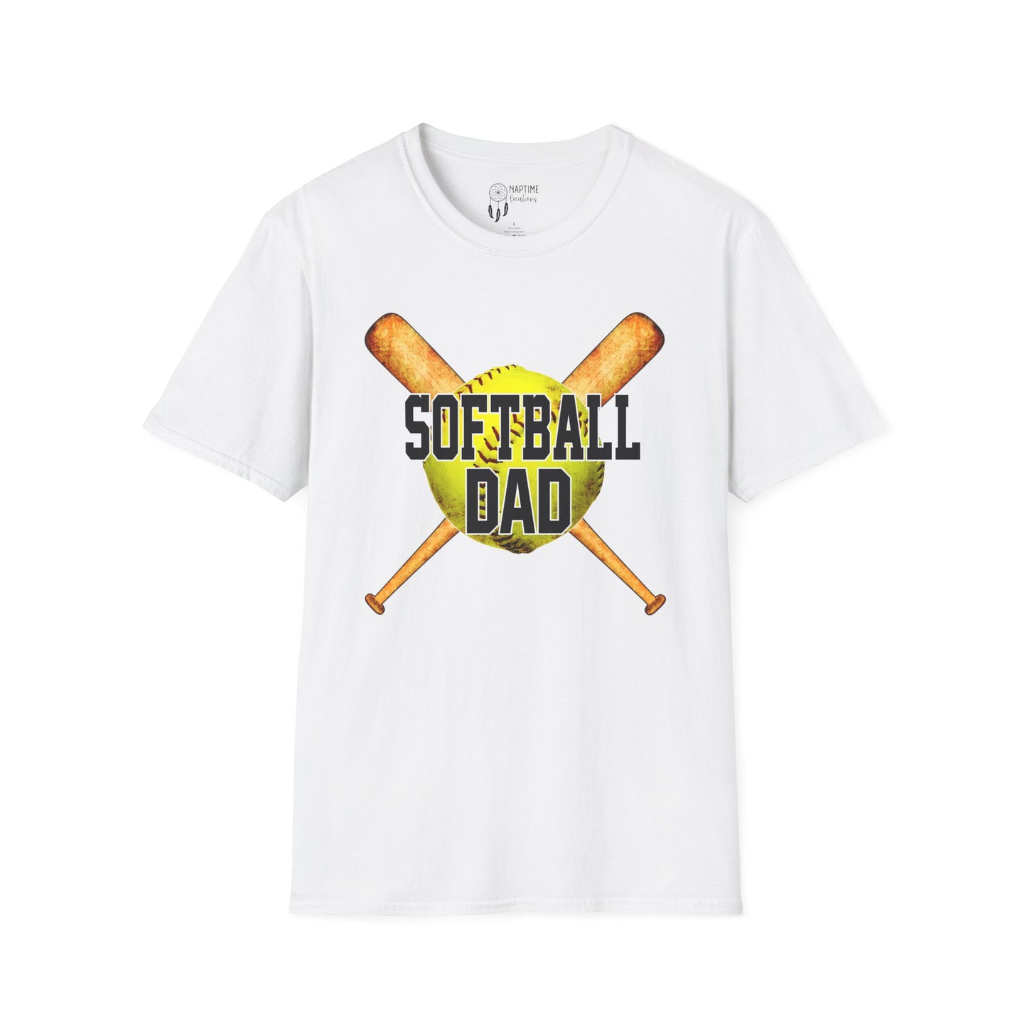 Softball Dad Unisex T-Shirt | Perfect Gift for Fathers Day and Sports Fans