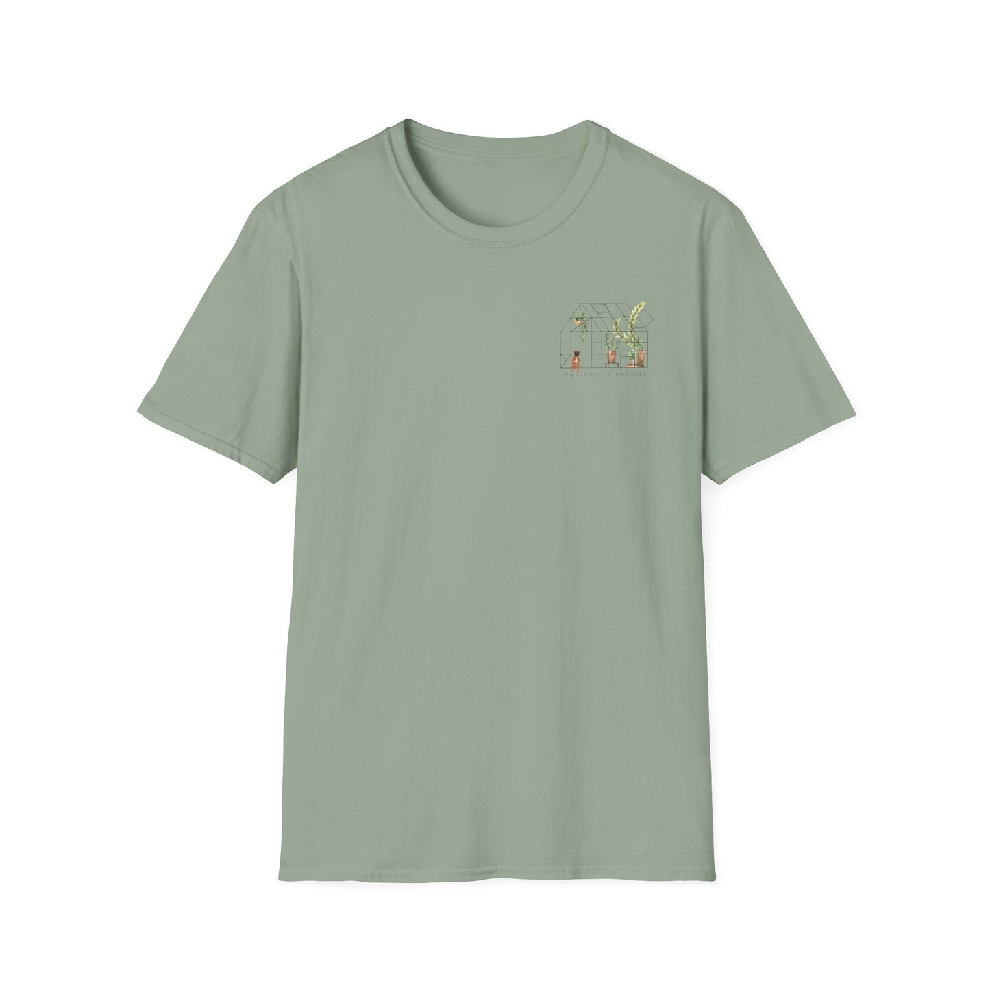 Squirrelly Foliage Botanically Broke T-Shirt