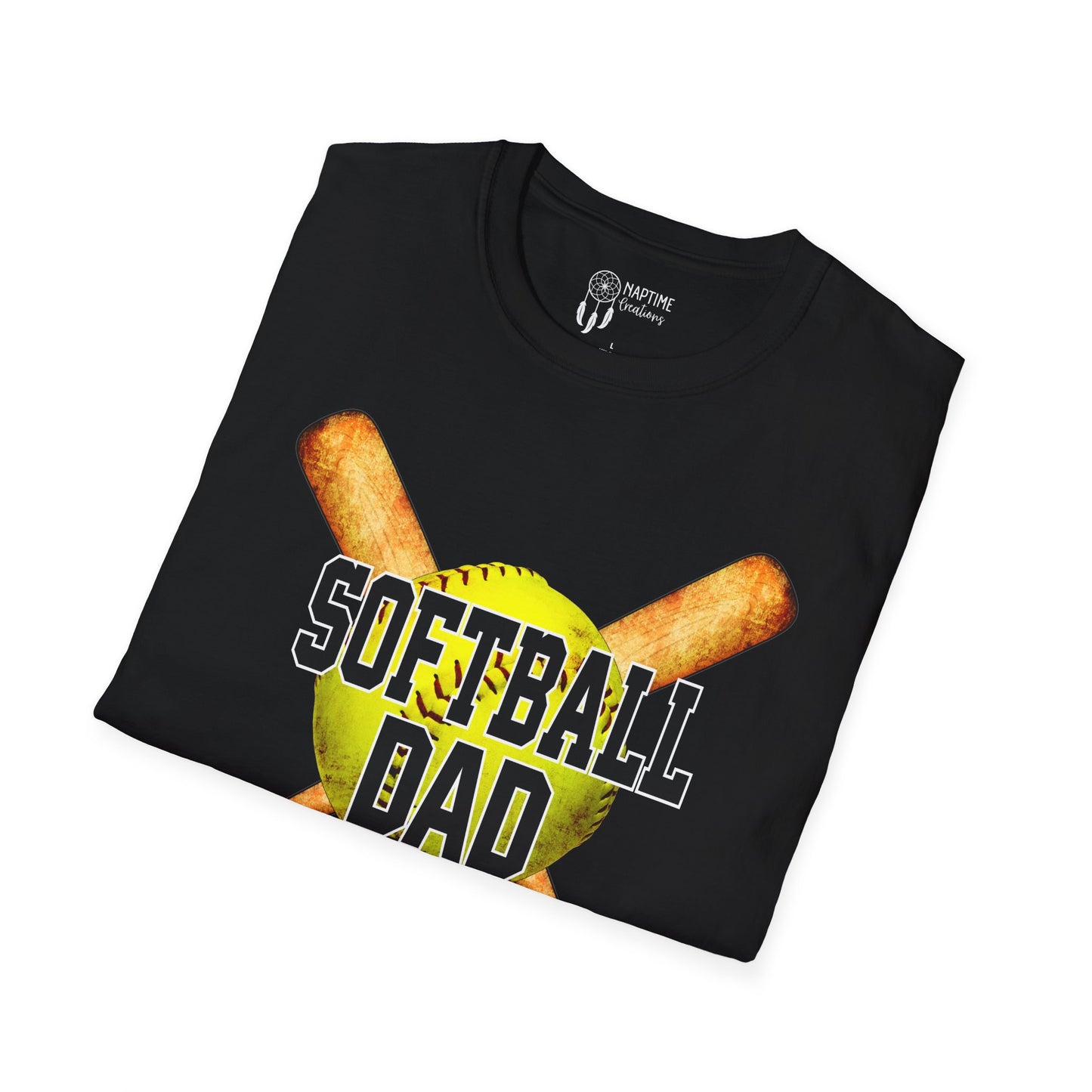 Softball Dad Unisex T-Shirt | Perfect Gift for Fathers Day and Sports Fans
