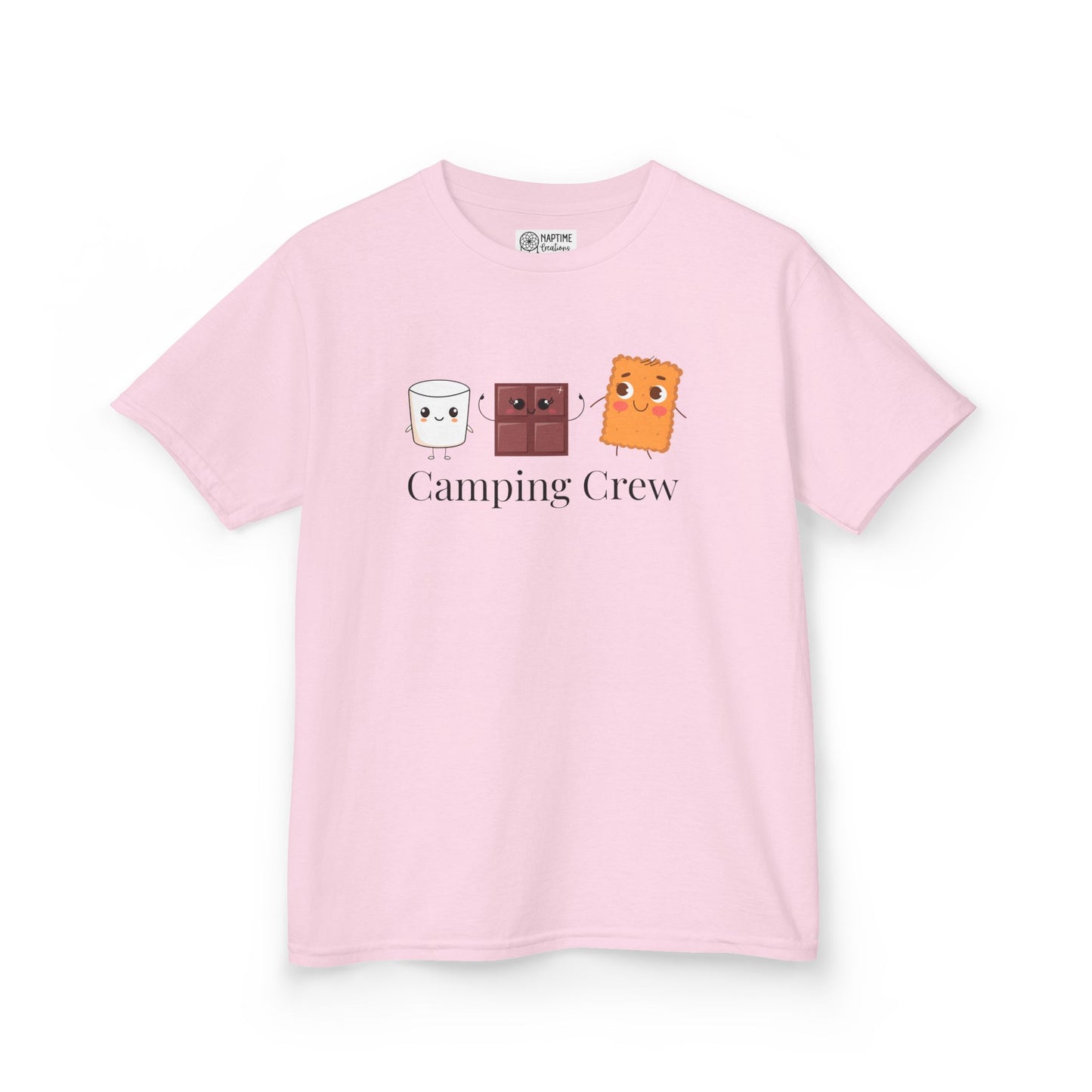 Camping Crew Kids Tee, Fun T-Shirt for Outdoor Adventures, Great for Summer Camps, Family Trips, Birthday Parties