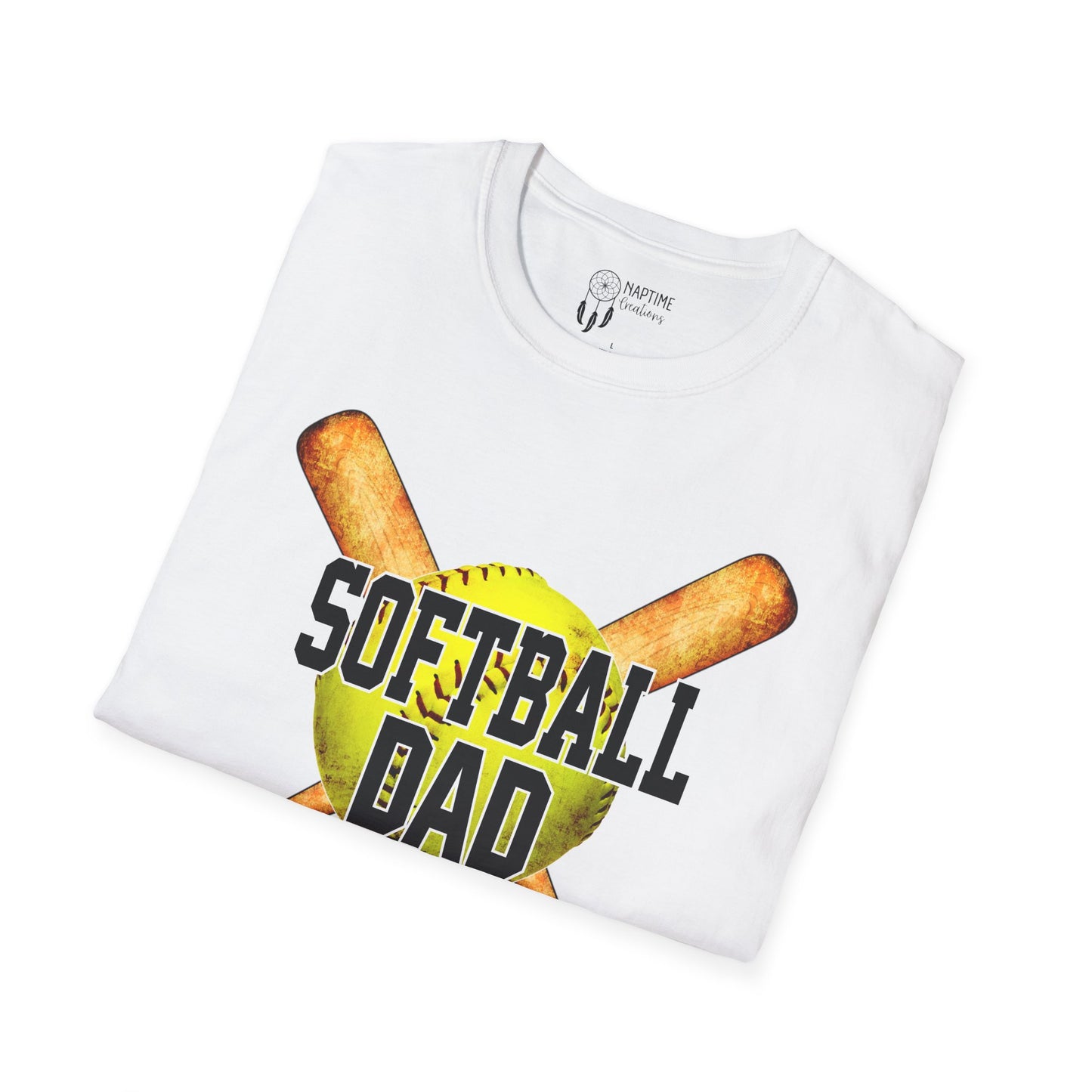 Softball Dad Unisex T-Shirt | Perfect Gift for Fathers Day and Sports Fans