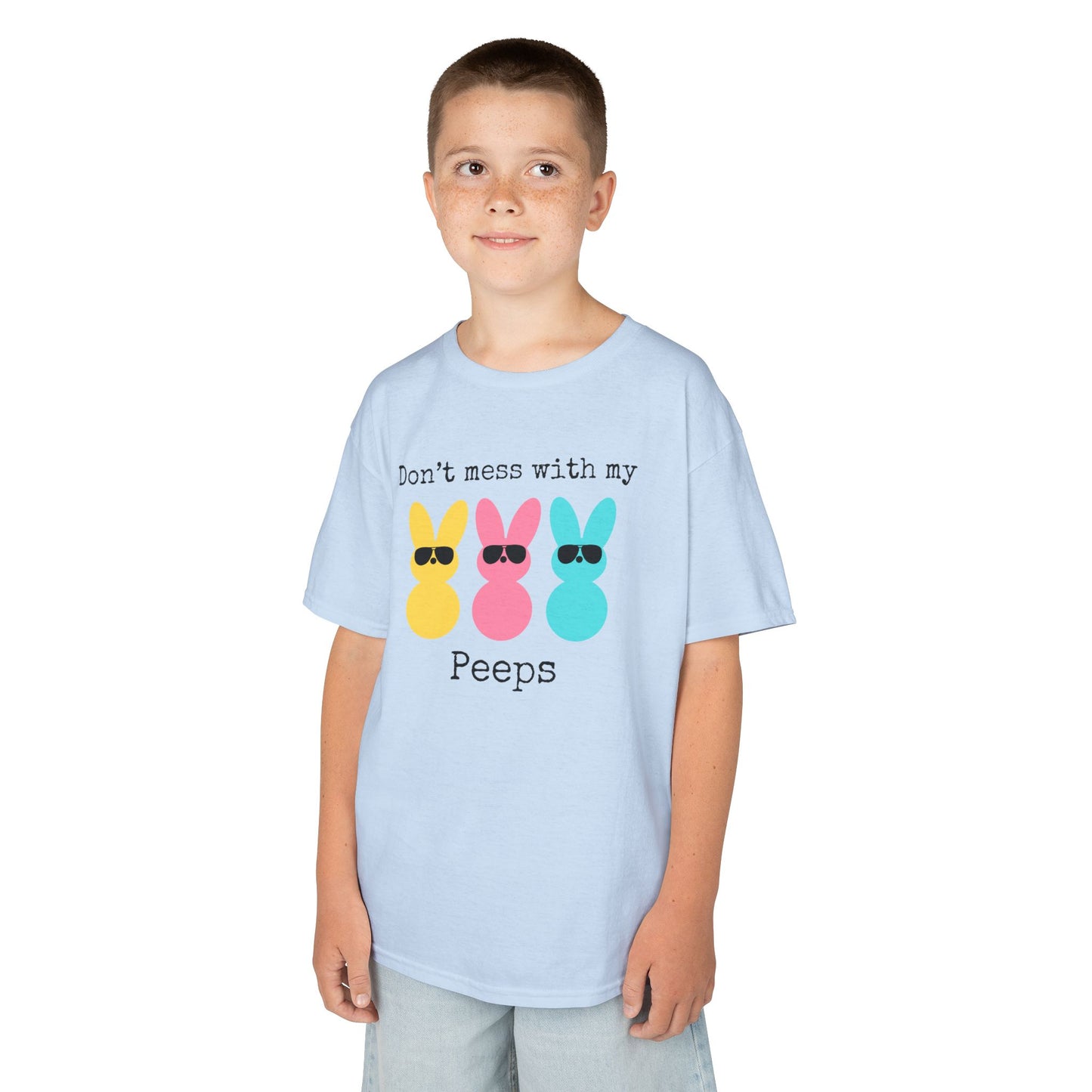 Don’t Mess With My Peeps Kids Heavy Cotton™ Tee l Perfect for Easter