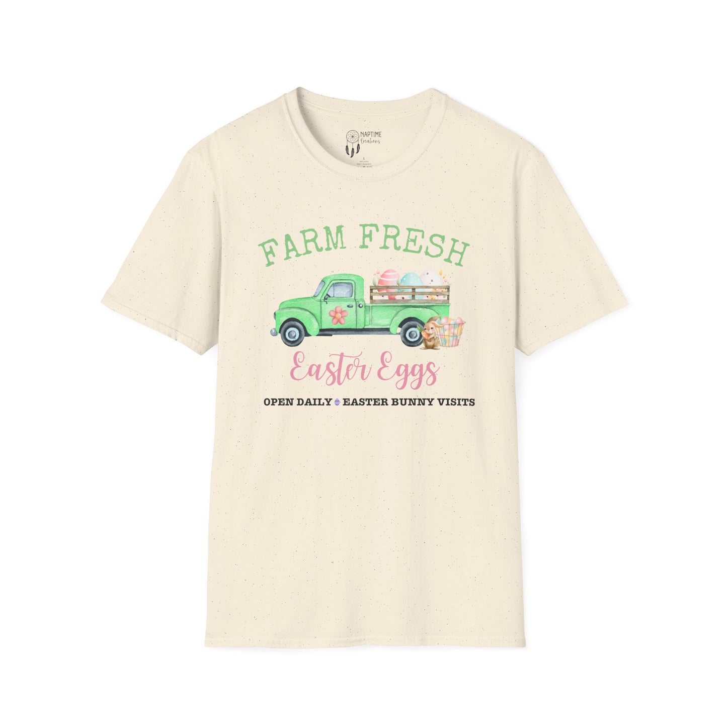 Farm Fresh Easter Eggs T-Shirt | Unisex Softstyle Tee for Spring Celebrations