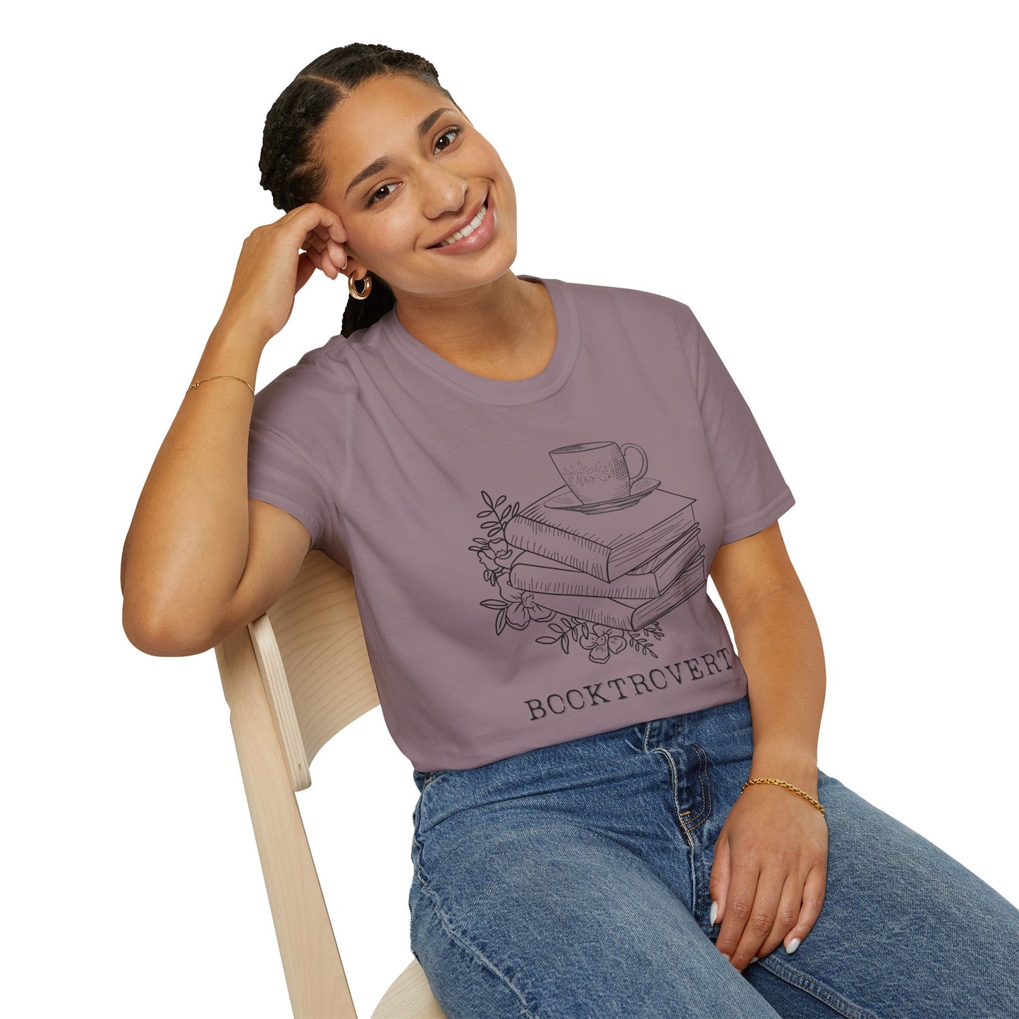 Book Lover's Unisex Softstyle T-Shirt - Cozy Reads Design