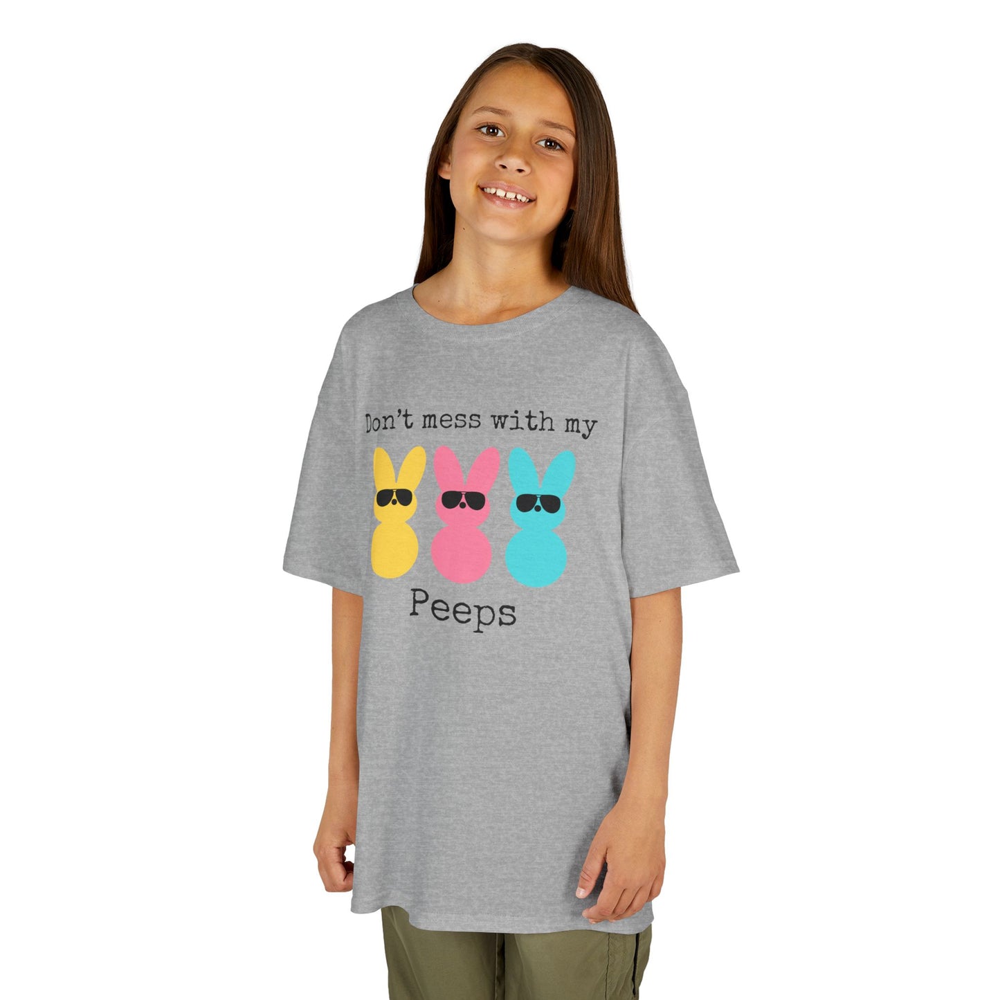 Don’t Mess With My Peeps Kids Heavy Cotton™ Tee l Perfect for Easter