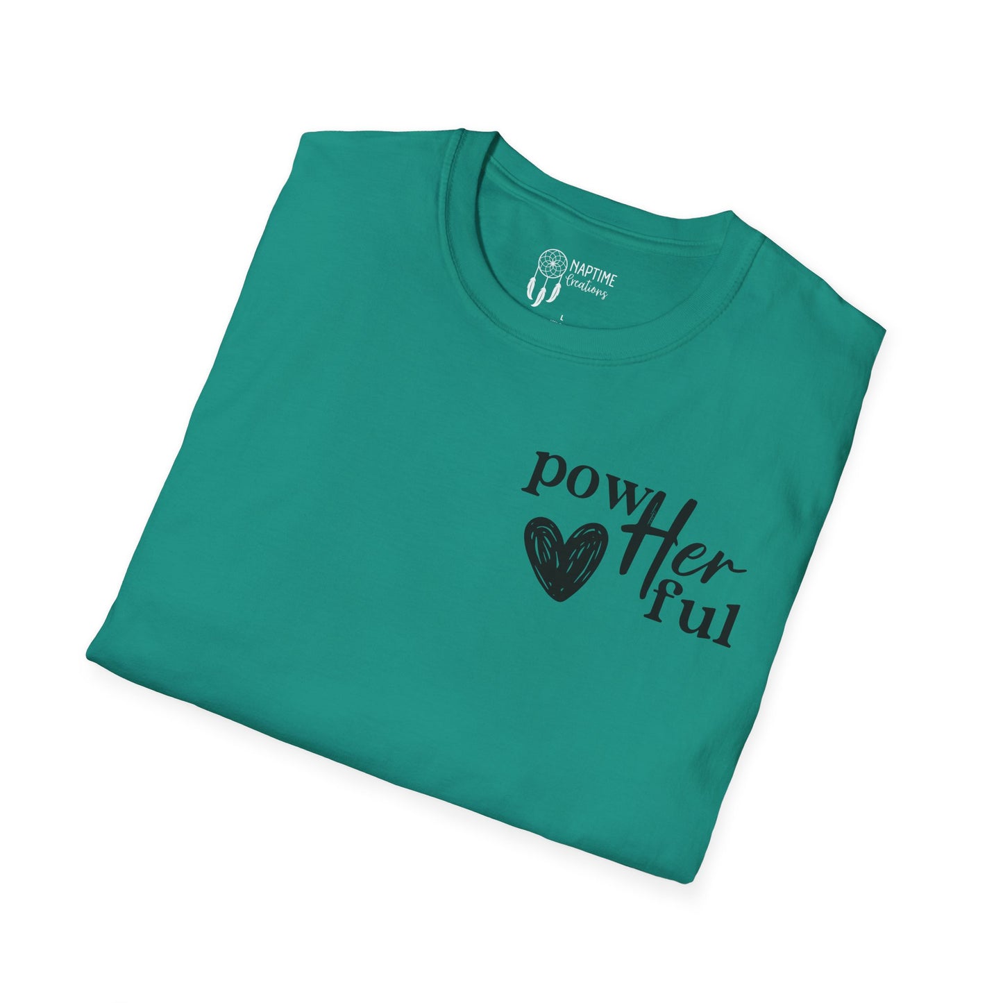 Empowering Unisex T-Shirt - "powHERful" & Inspirational Quote