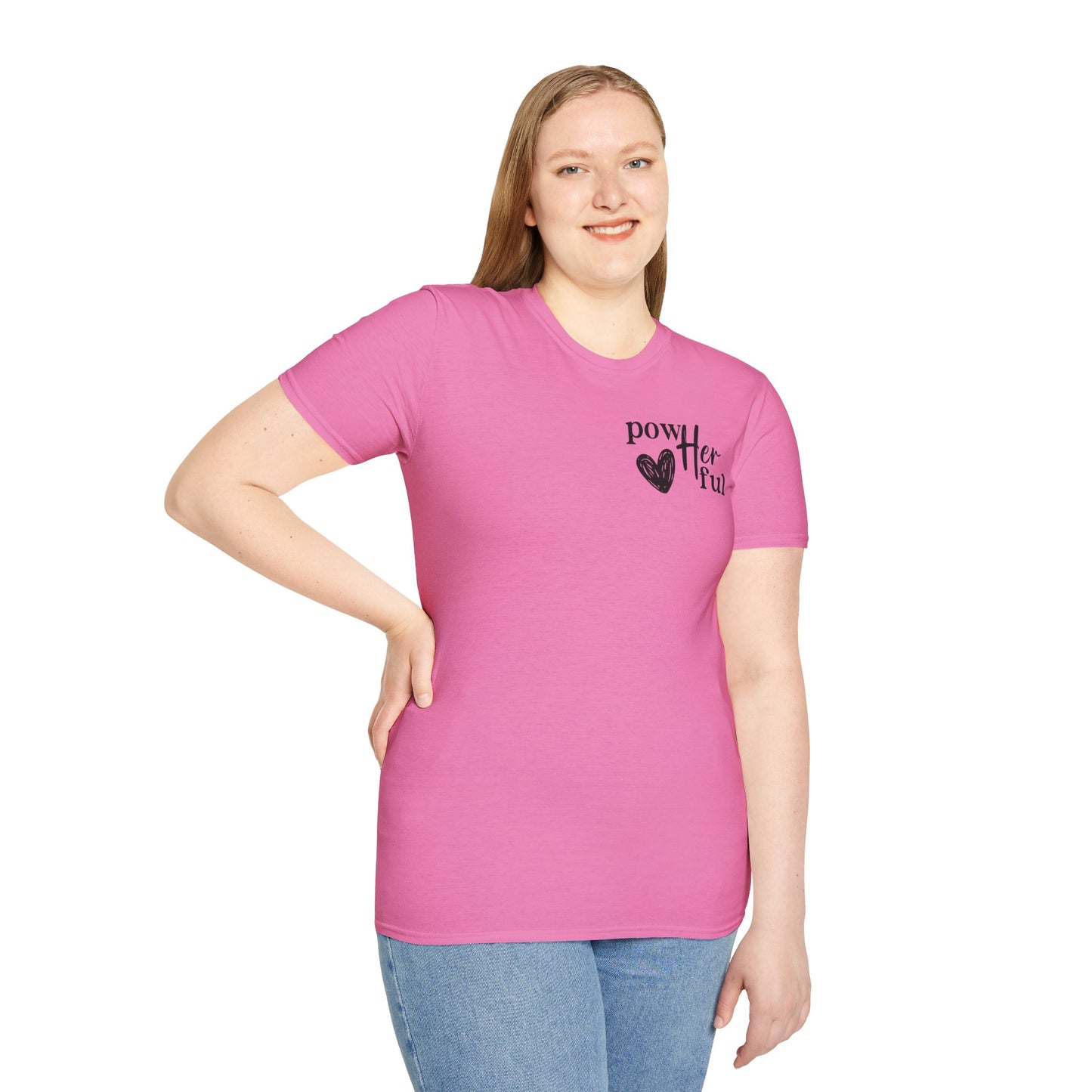 Empowering Unisex T-Shirt - "powHERful" & Inspirational Quote