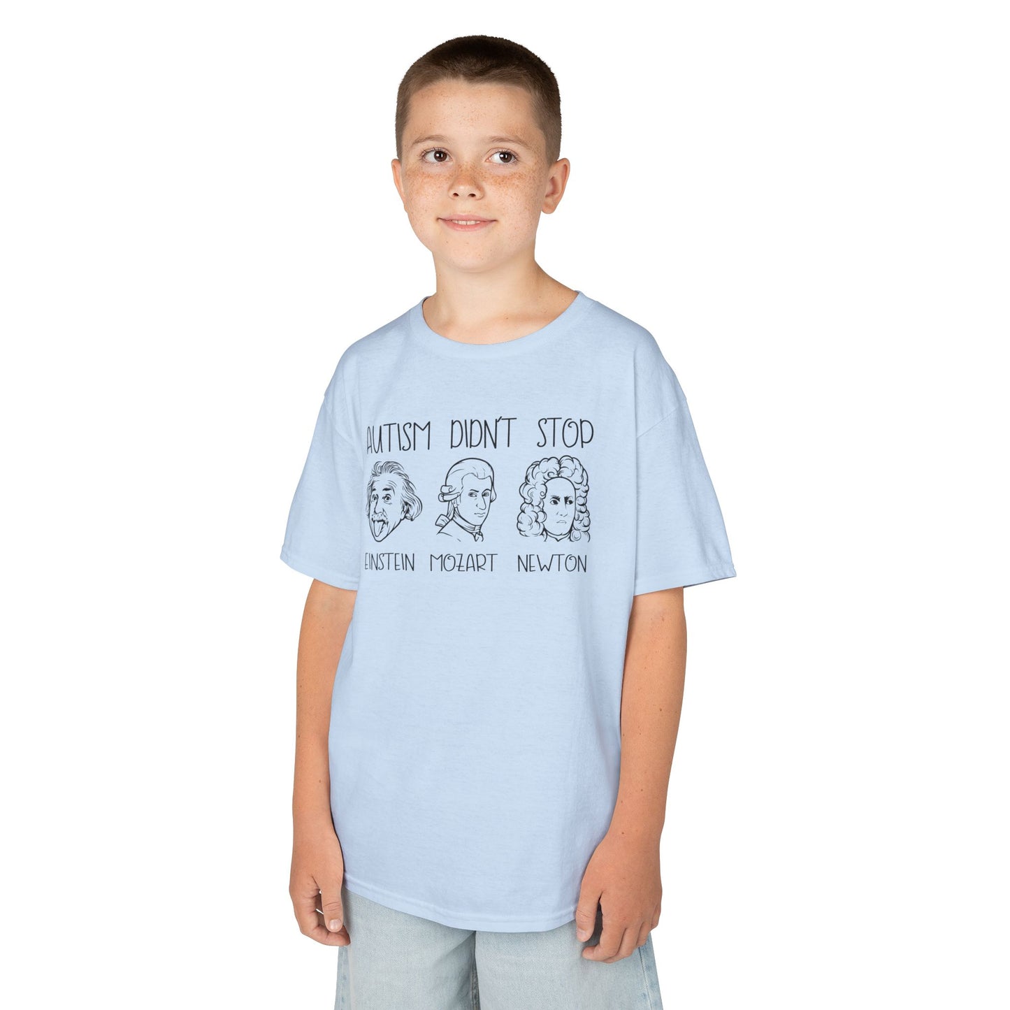 Kids Autism Awareness Tee - 'Autism Didn't Stop' Inspirational Shirt