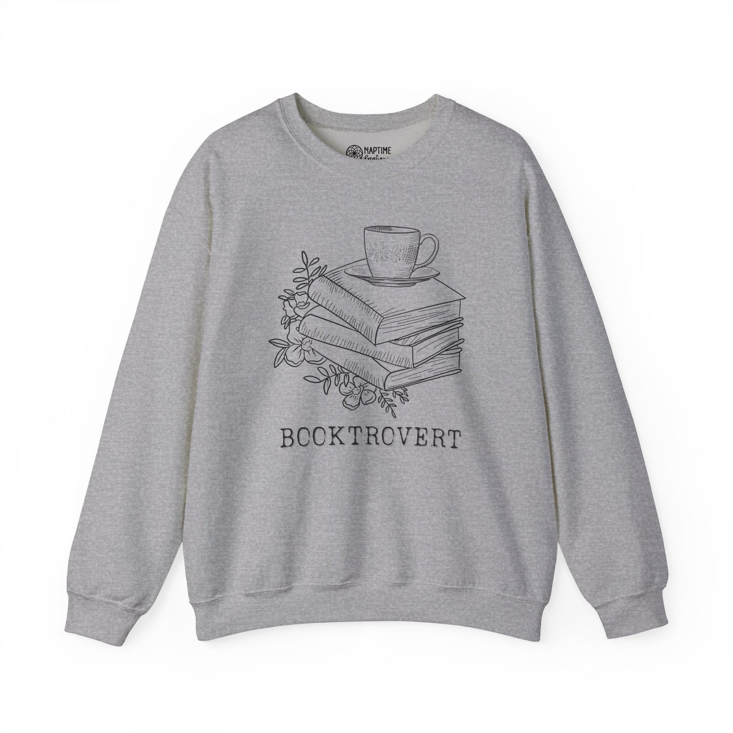 Book Lover's Cozy Crewneck Sweatshirt - Perfect Gift for Introverted Book Lover