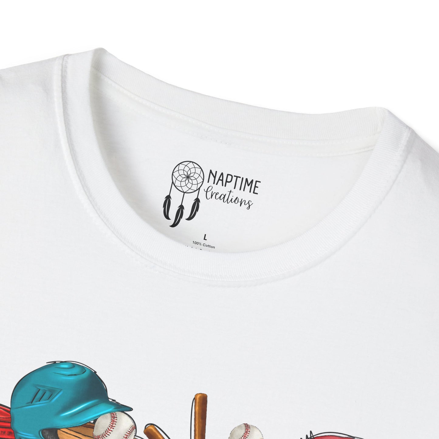 Fun Baseball Beverages Unisex Softstyle T-Shirt