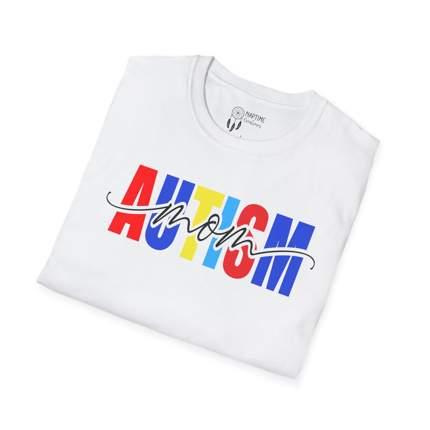 Autism Mom Unisex Softstyle T-Shirt - Support & Celebrate Awareness