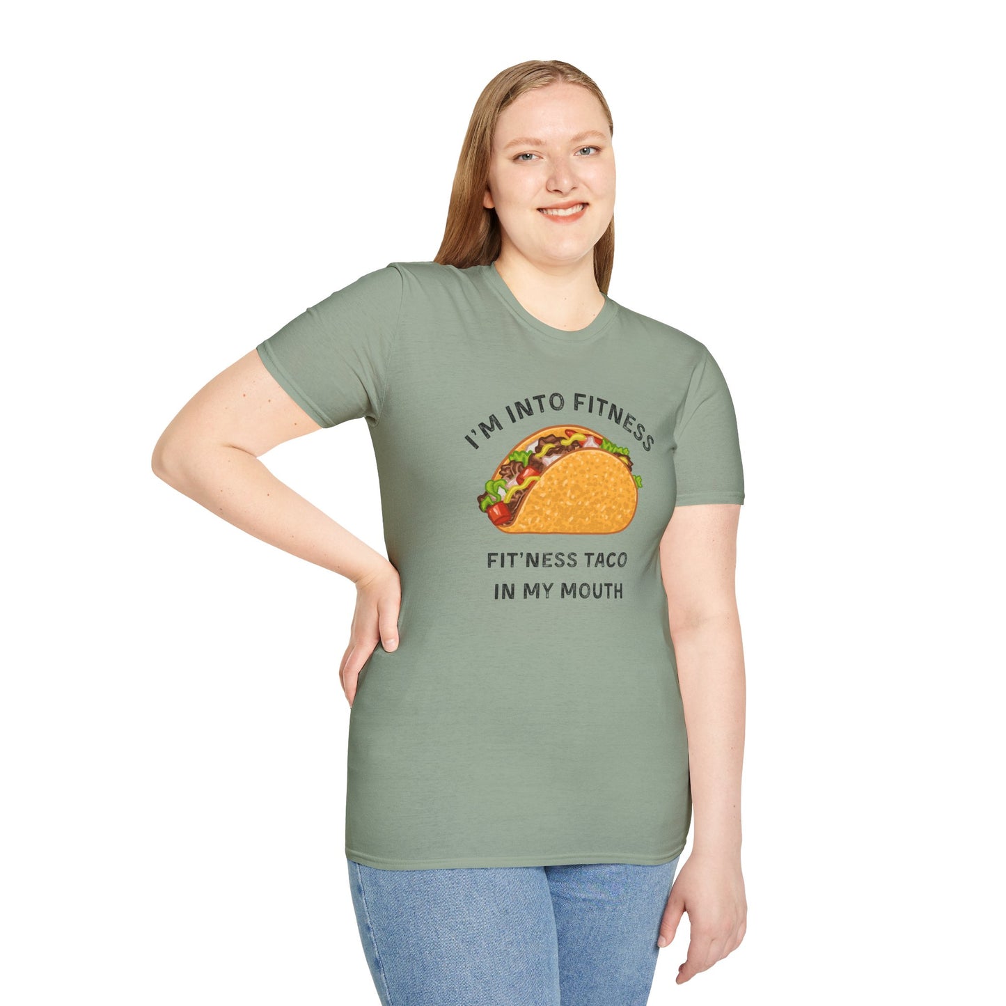 Funny Taco Fitness Unisex T-Shirt - Perfect for Foodies and Gym Enthusiasts