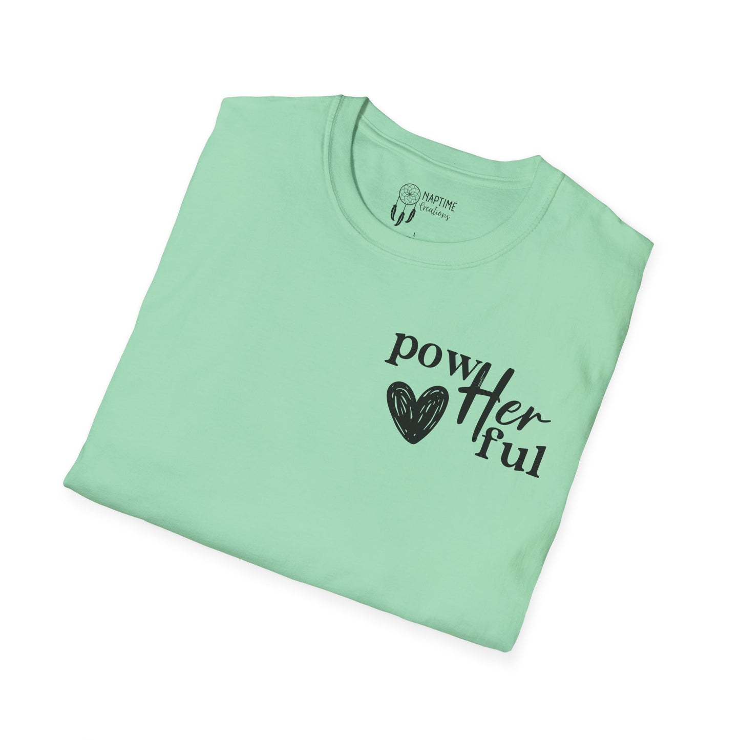 Empowering Unisex T-Shirt - "powHERful" & Inspirational Quote