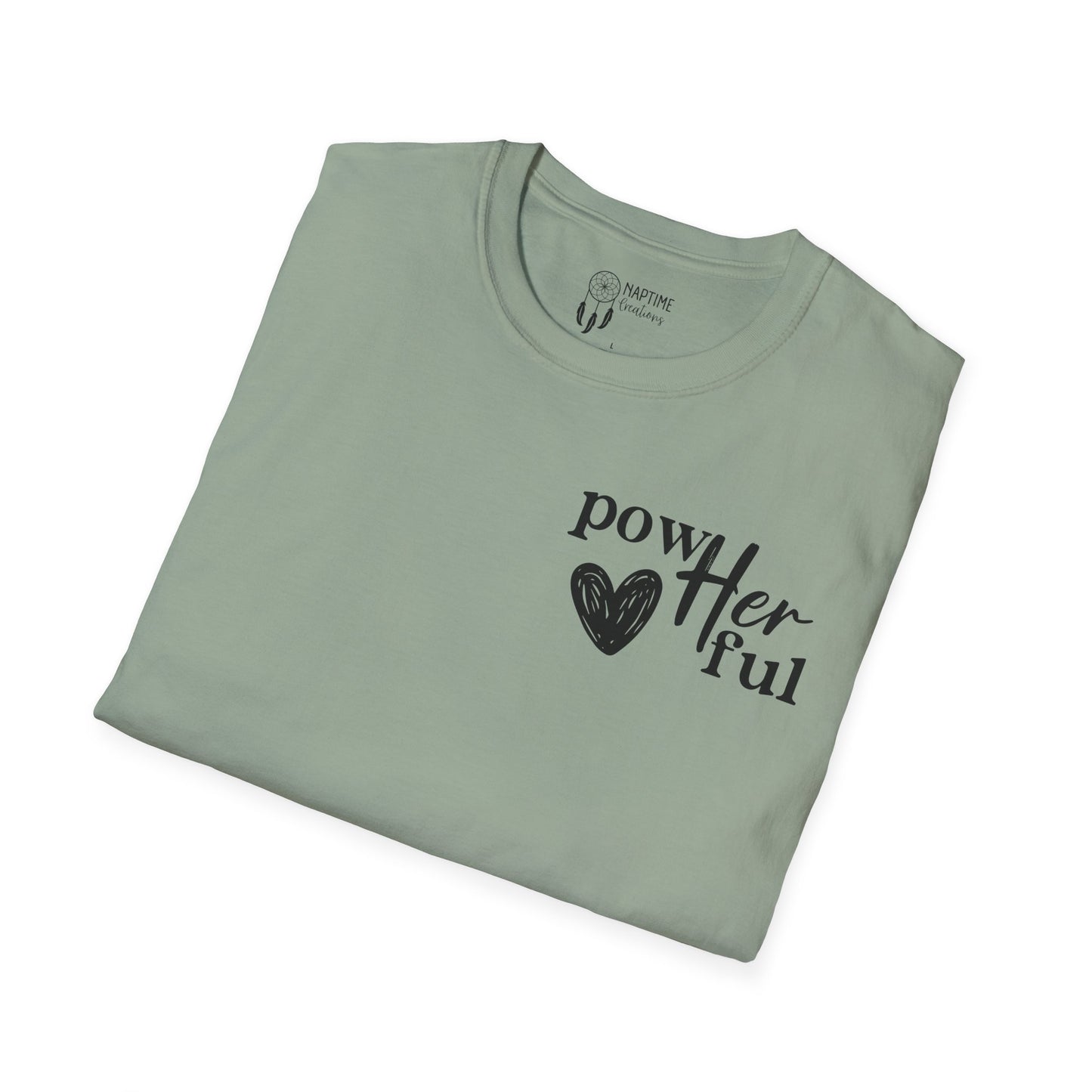 Empowering Unisex T-Shirt - "powHERful" & Inspirational Quote