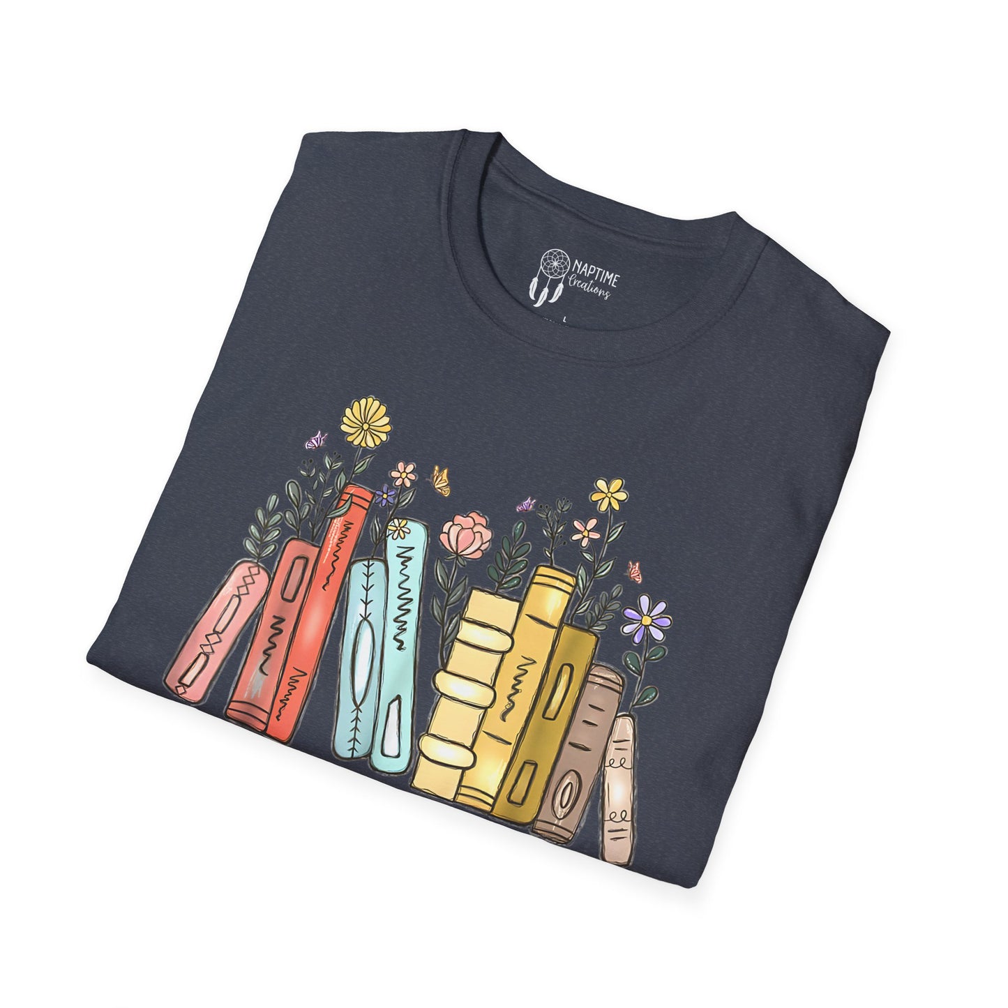 Book Lover Unisex T-Shirt - "There Is No Such Thing As Too Many Books"
