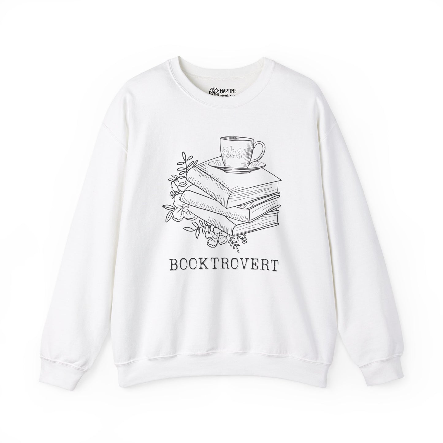 Book Lover's Cozy Crewneck Sweatshirt - Perfect Gift for Introverted Book Lover