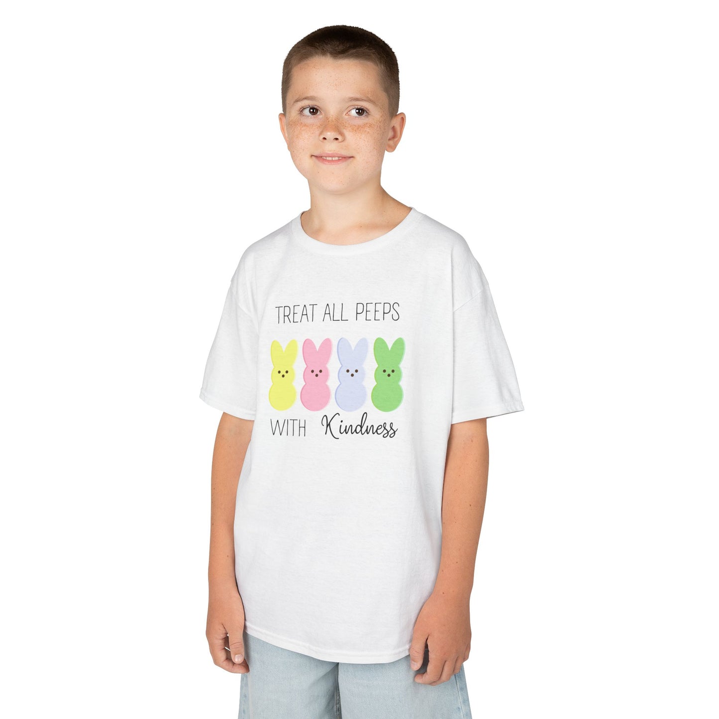 Kids Tee - Treat All Peeps with Kindness - Spring & Easter Shirt