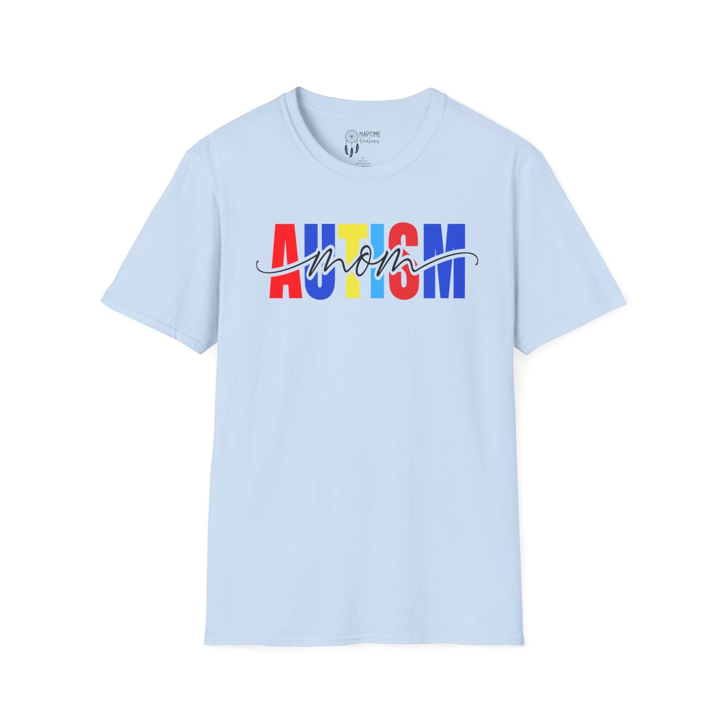 Autism Mom Unisex Softstyle T-Shirt - Support & Celebrate Awareness