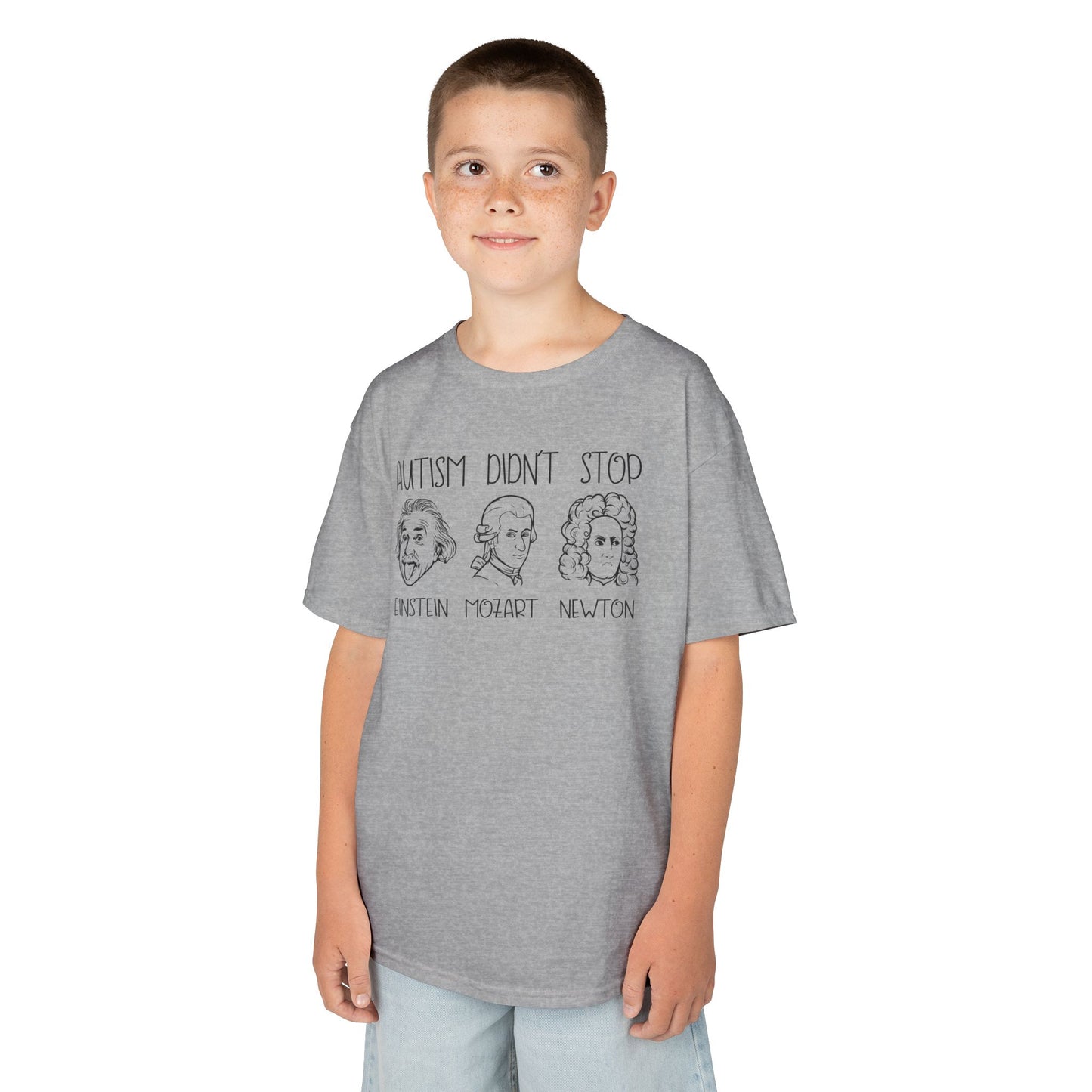 Kids Autism Awareness Tee - 'Autism Didn't Stop' Inspirational Shirt