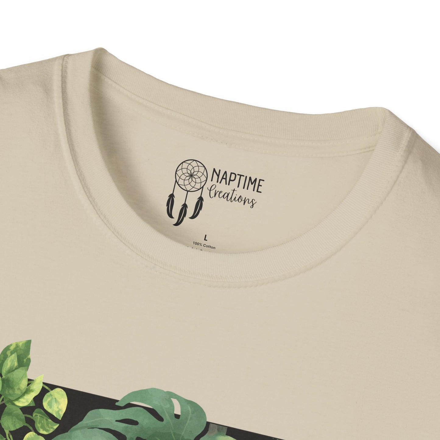 Charming Skeleton Plant Lover T-Shirt - Unisex Softstyle Garden Tee