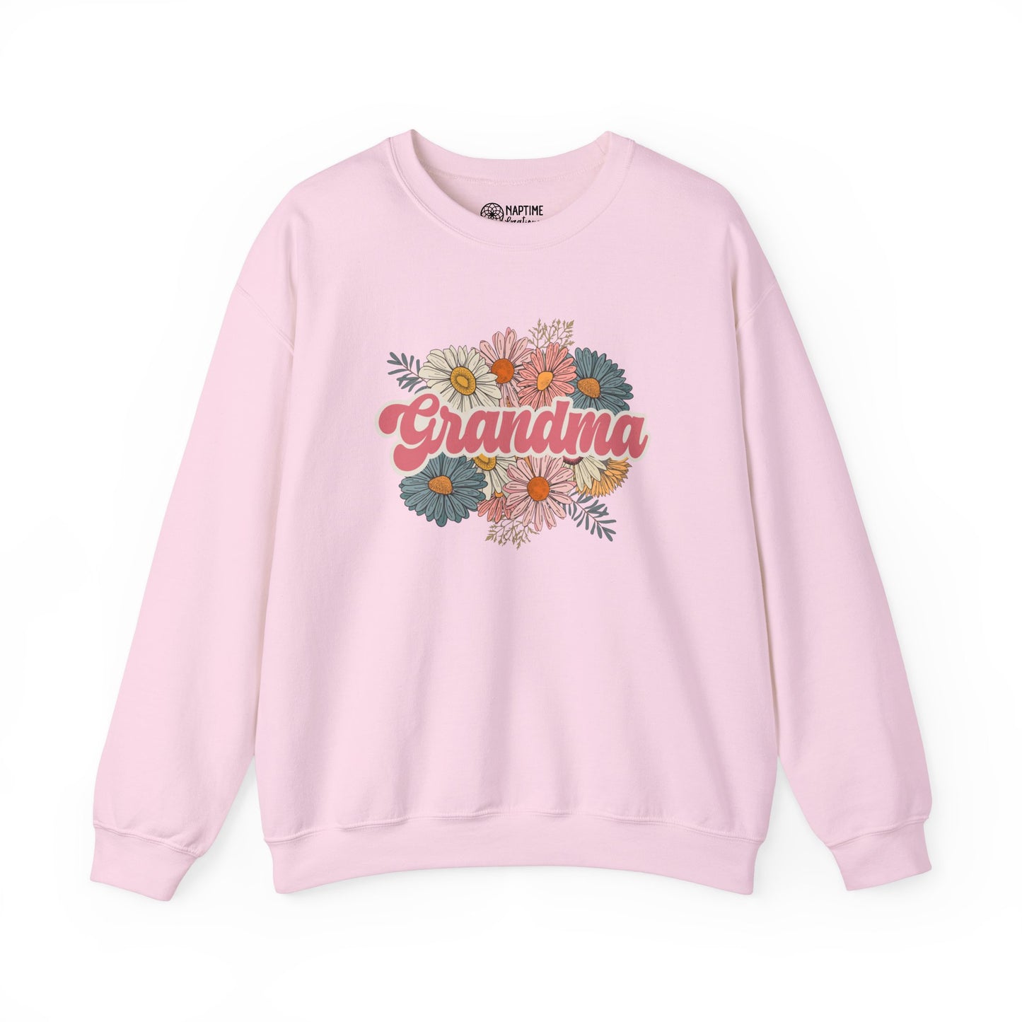 Floral Grandma Crewneck Sweatshirt - Comfortable Gift for Mother's Day, Birthdays & Family Celebrations