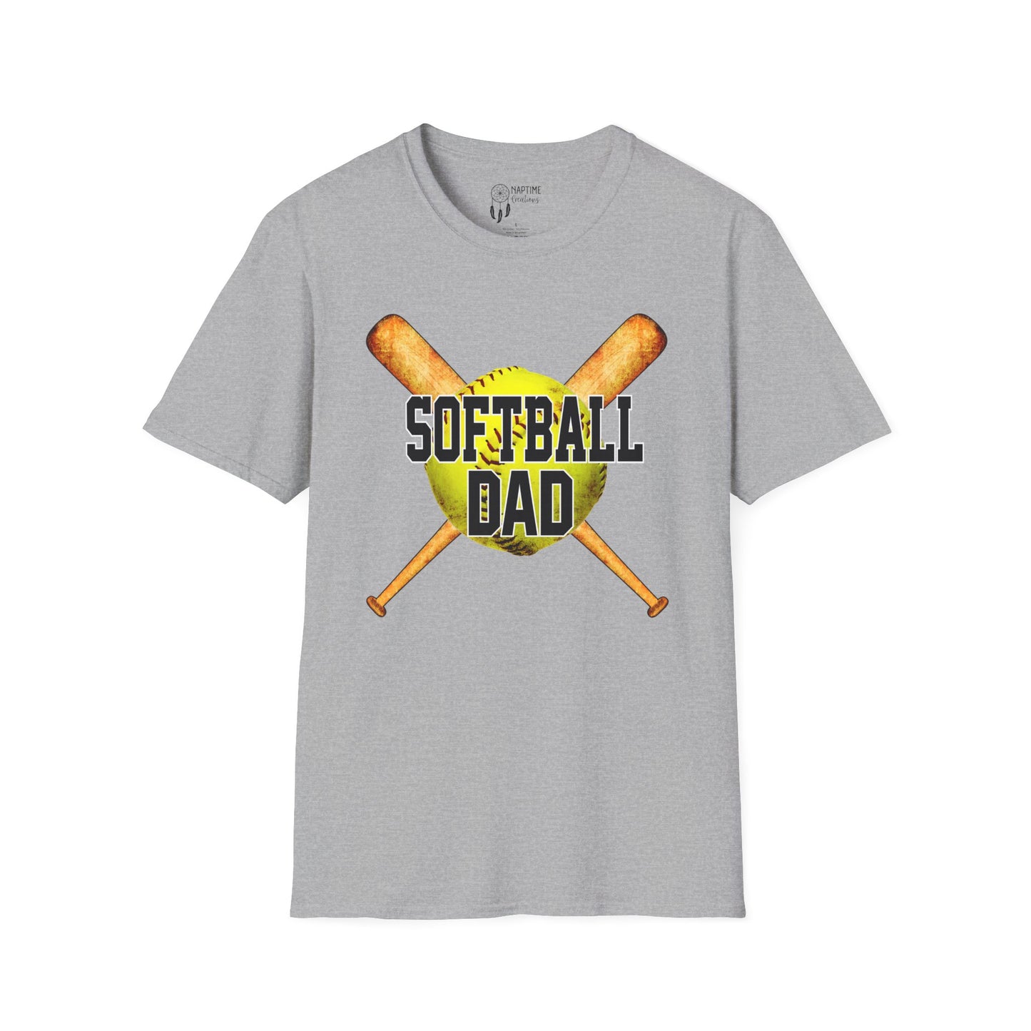 Softball Dad Unisex T-Shirt | Perfect Gift for Fathers Day and Sports Fans