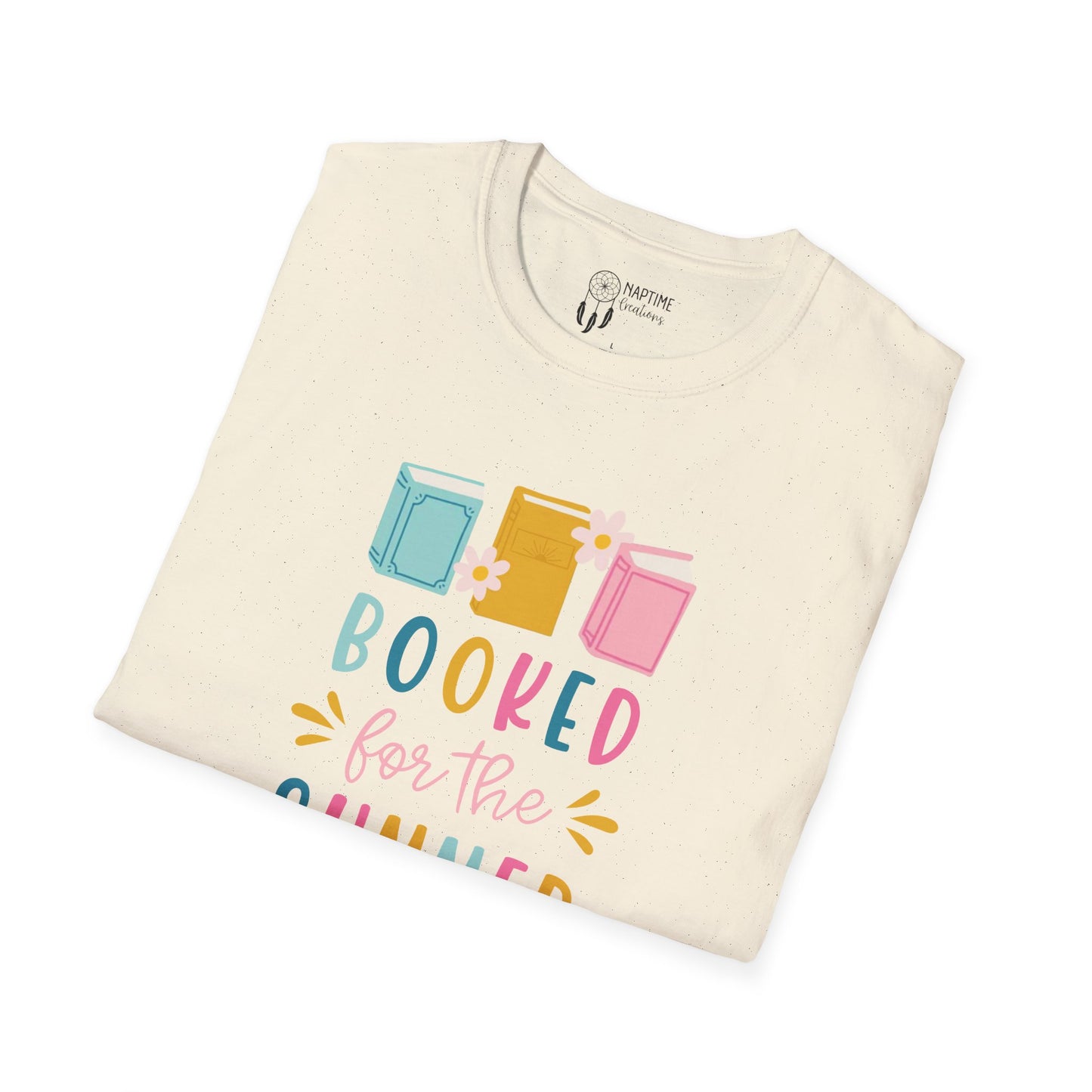 Summer Reading Unisex Softstyle T-Shirt - "Booked for the Summer"