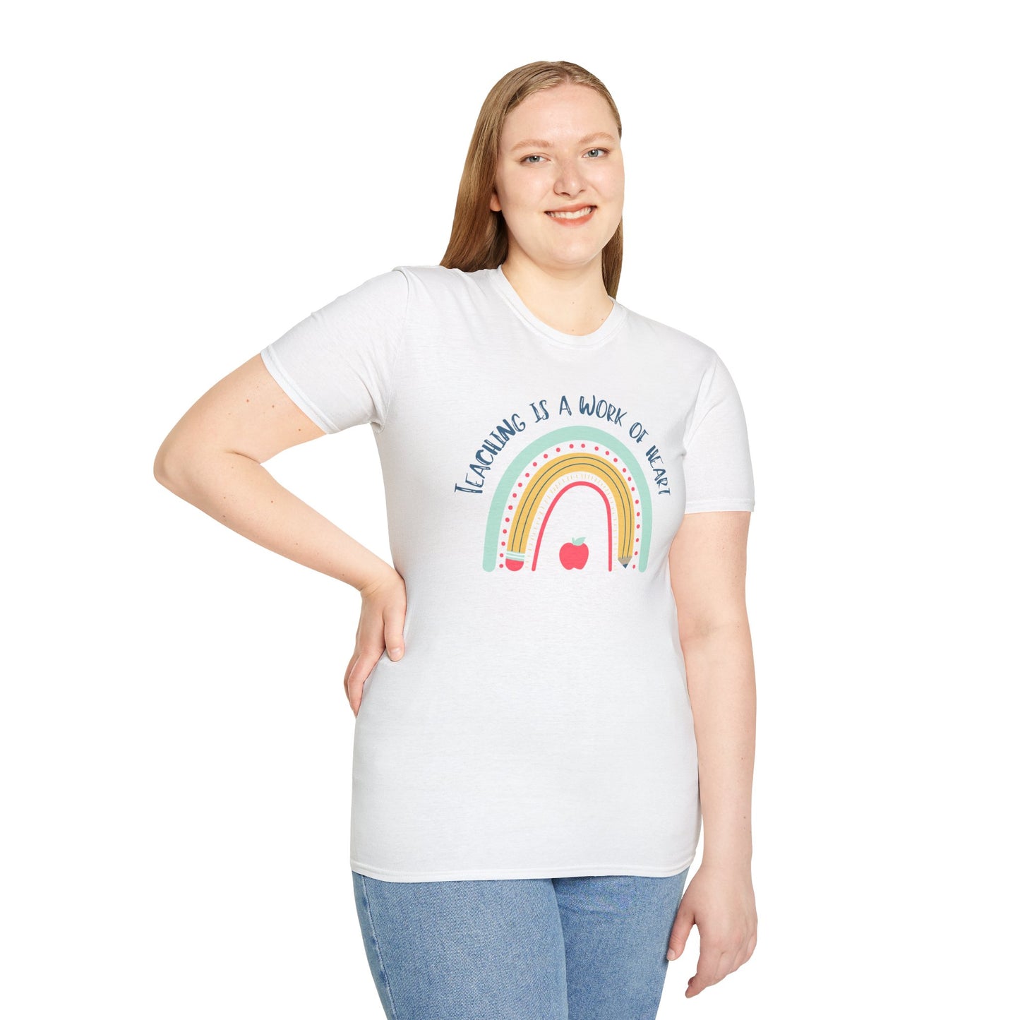 Teaching is a Work of Heart Unisex T-Shirt - Perfect Gift for Educators