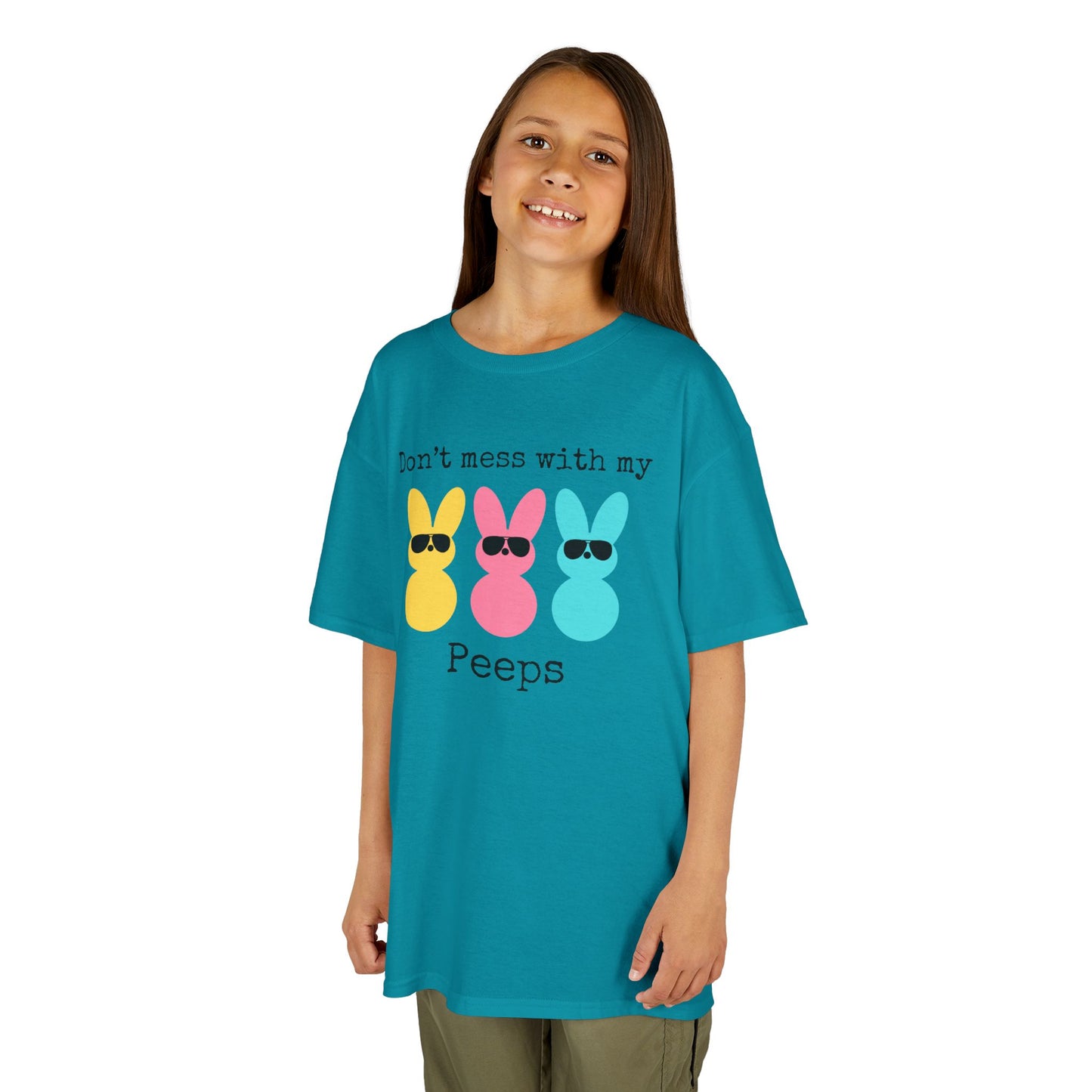 Don’t Mess With My Peeps Kids Heavy Cotton™ Tee l Perfect for Easter