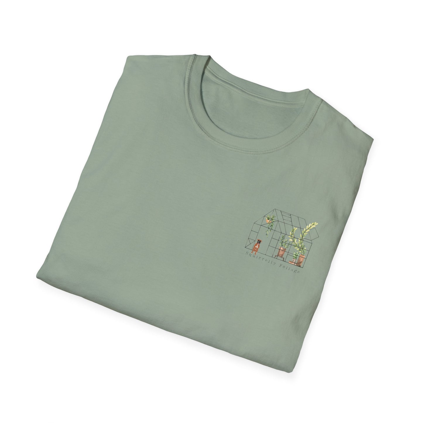 Squirrelly Foliage Botanically Broke T-Shirt