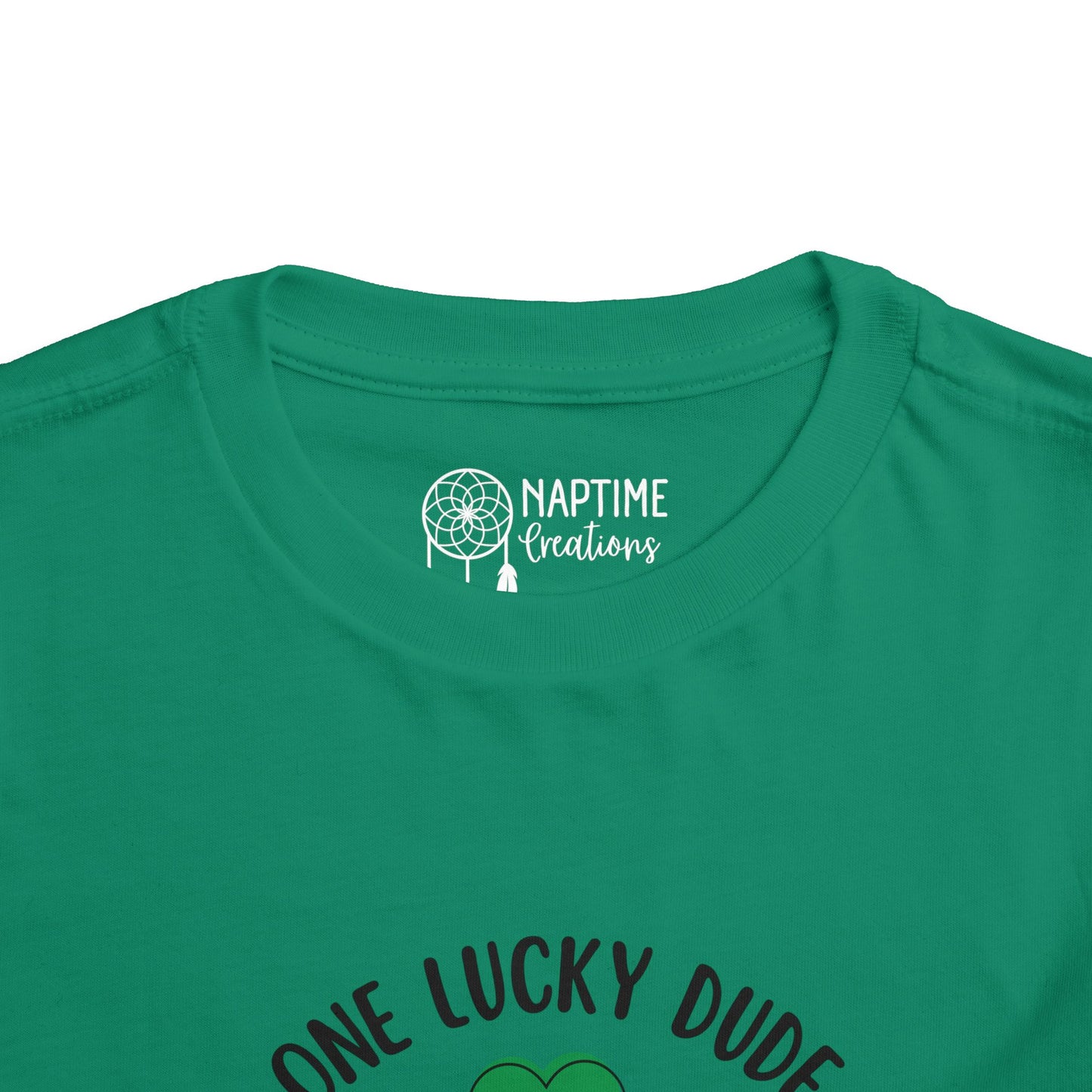 Toddler Short Sleeve Tee - One Lucky Dude Shamrock Shirt